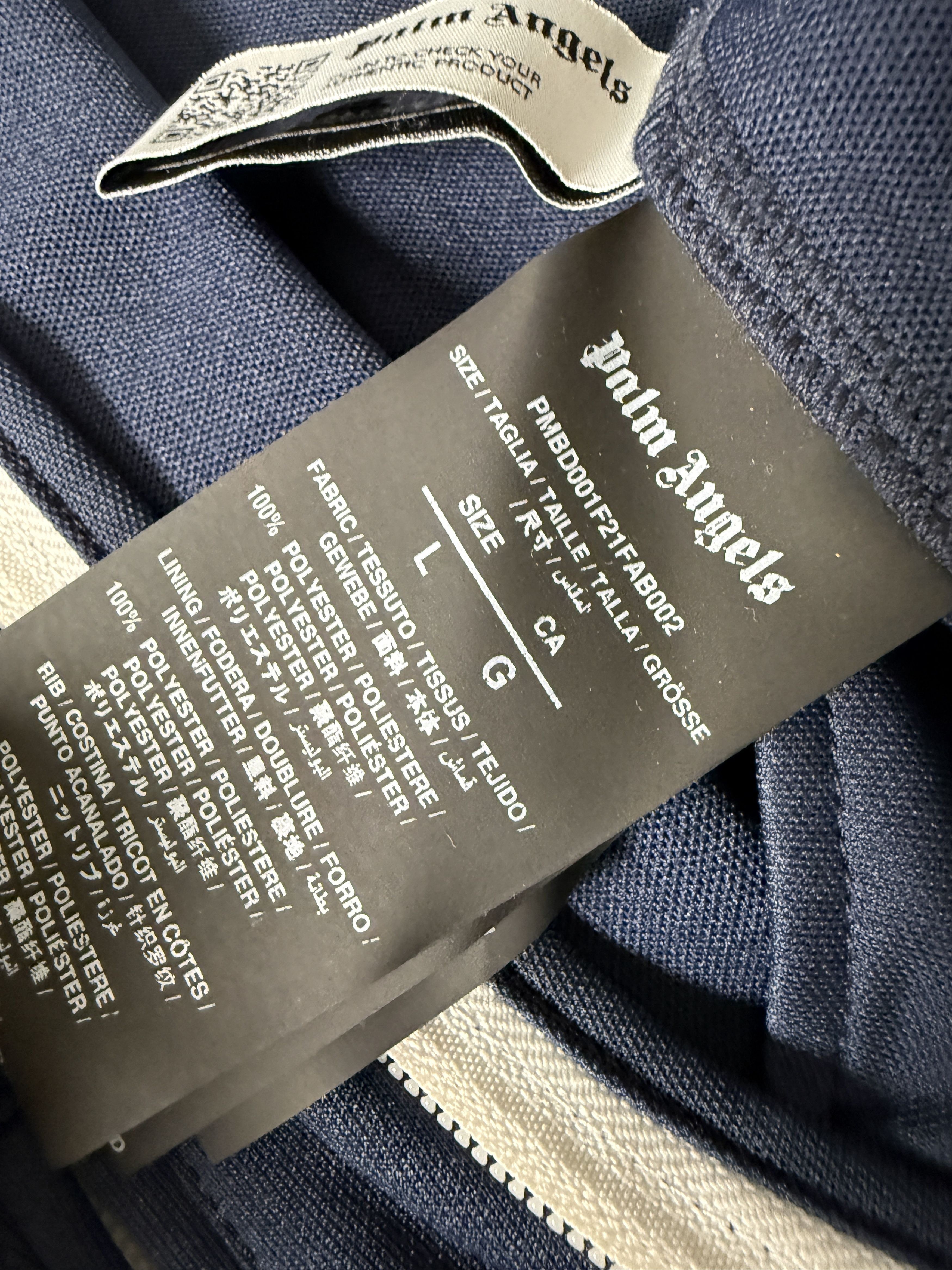 Palm Angels Track Jacket Navy Blue Size L Size US L / EU 52-54 / 3 - 9 Thumbnail