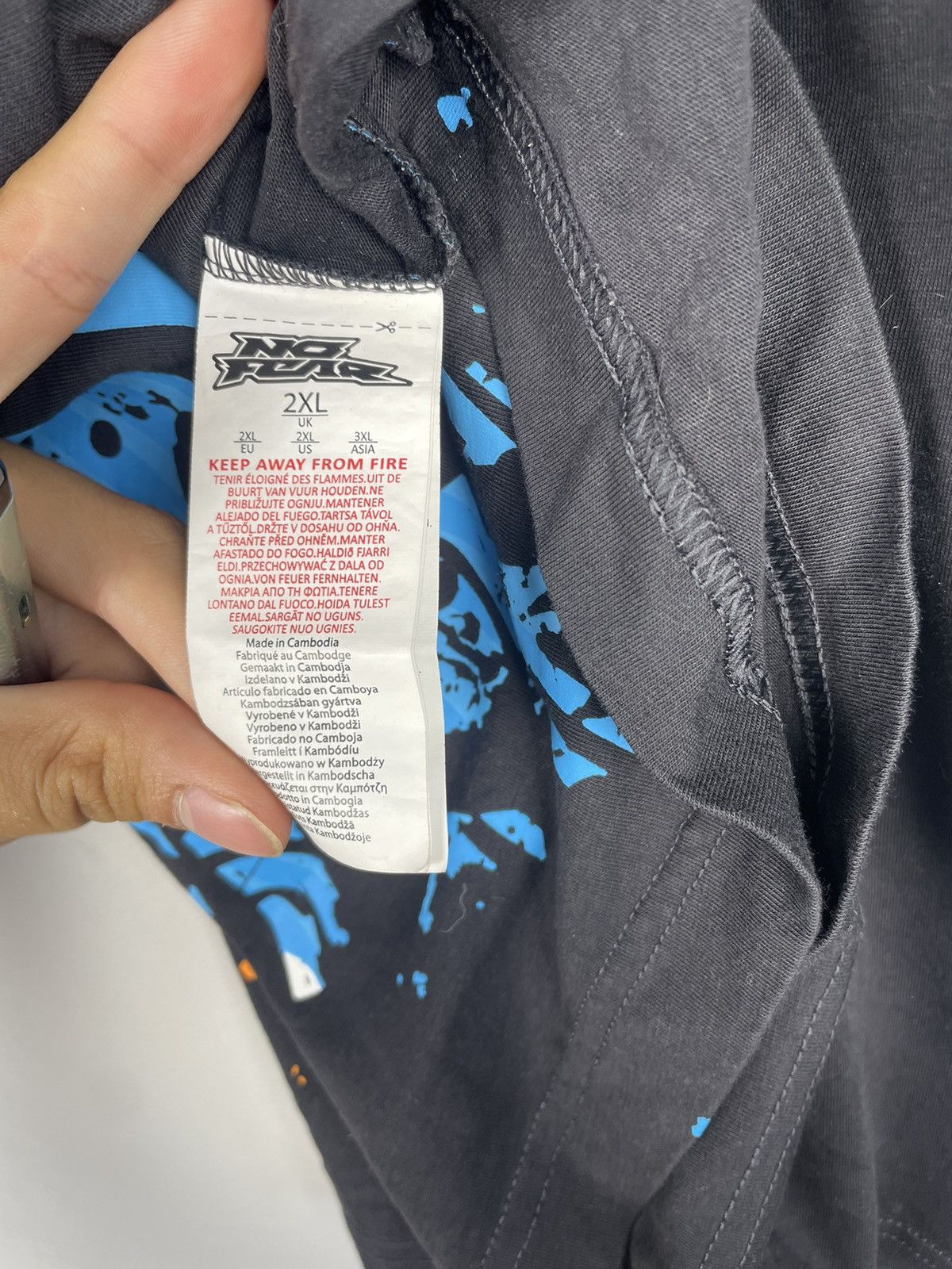 No Fear × Vintage No fear y2k baggy t-shirt Size US XXL / EU 58 / 5 - 7 Thumbnail