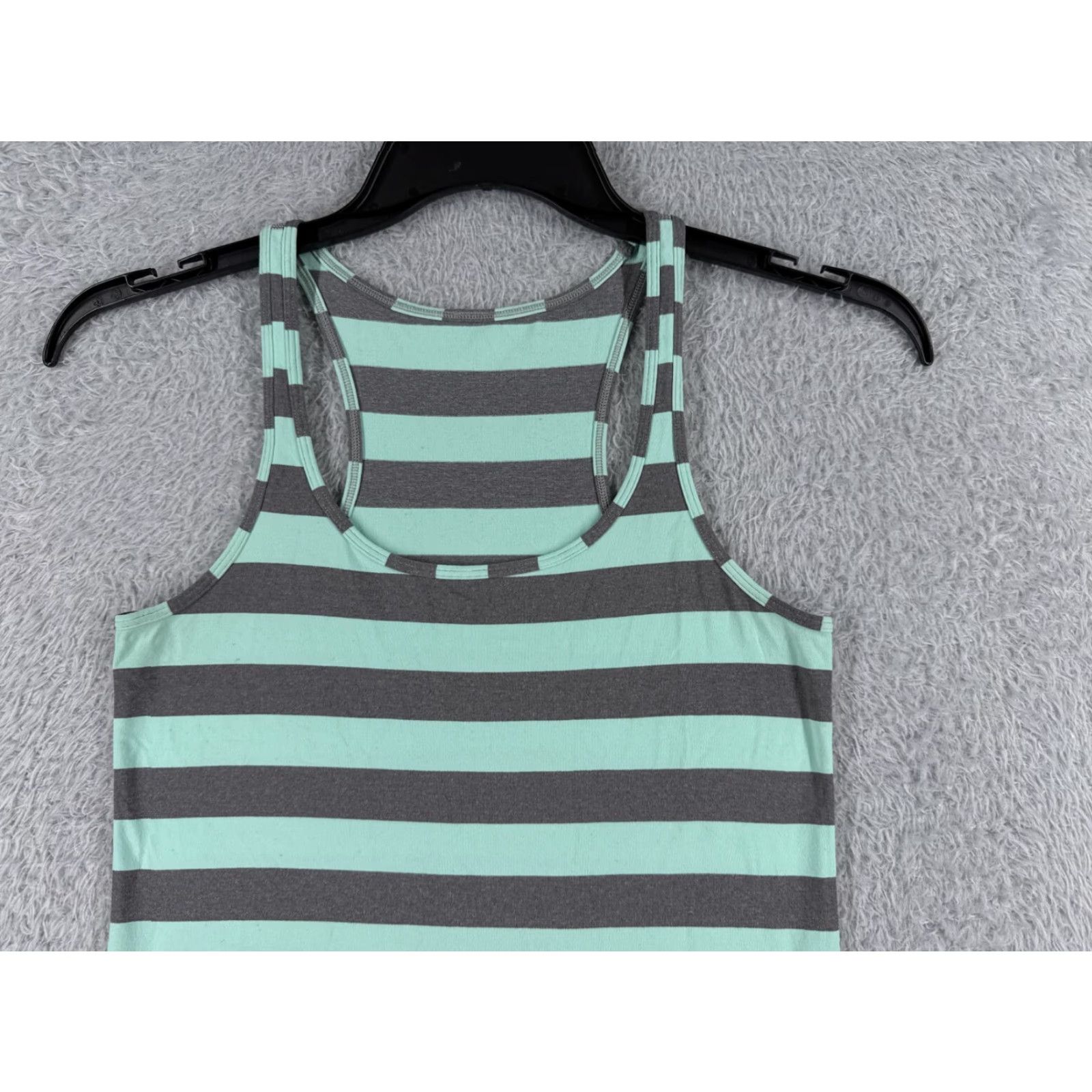 Lululemon Lululemon Shirt Women 4 Teal Gray Stripe Refresh Racer Tank Luon Light W1I09S Size S / US 4 / IT 40 - 4 Thumbnail