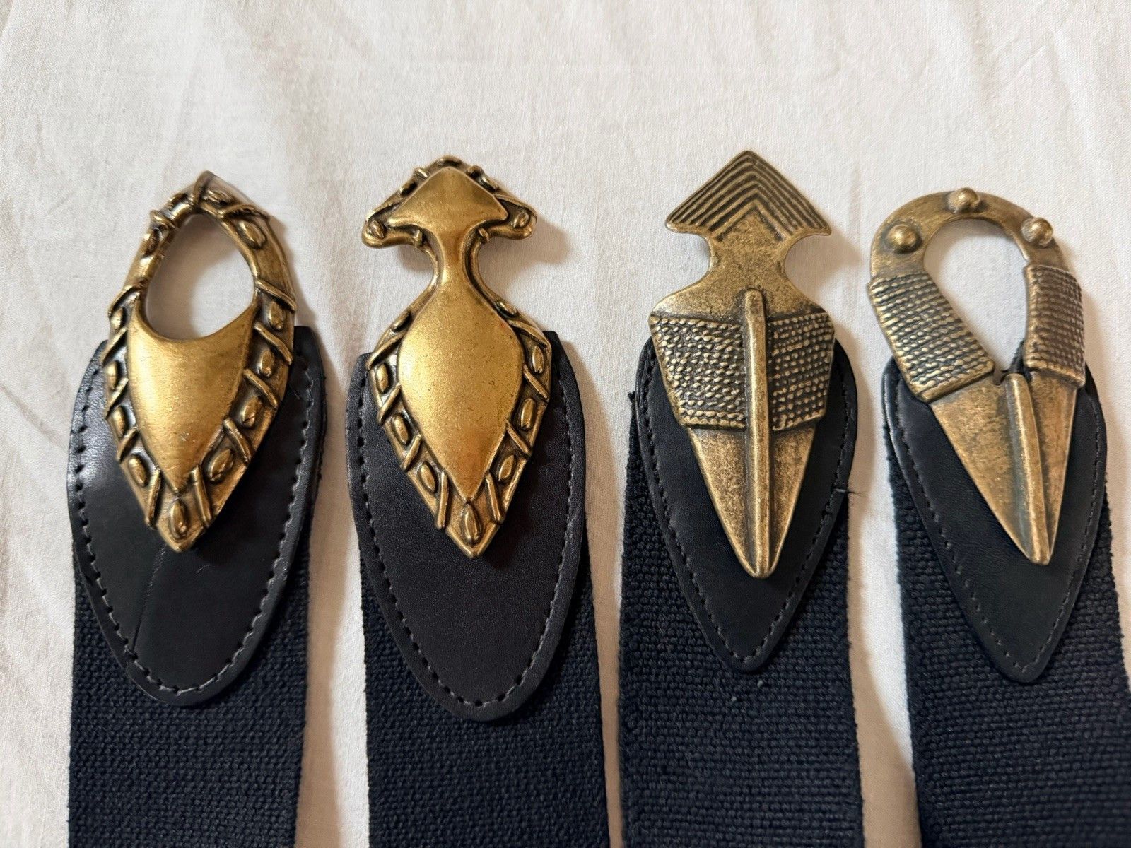 Other Vtg Omega & Day Lor Stretch Belt Bundle Elastic Gold Tone Size ONE SIZE - 8 Thumbnail