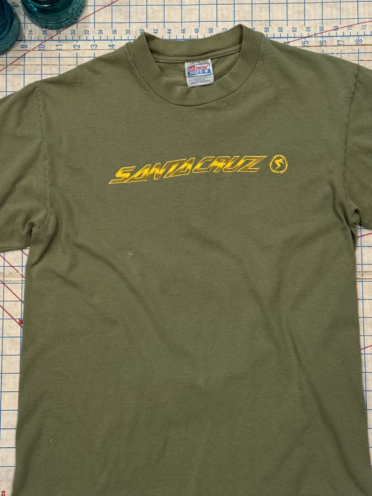 Santa Cruz Skateboards Vintage Santa Cruz Faded Green Graphic Tee Mens Size Medium Size US M / EU 48-50 / 2 - 3 Thumbnail