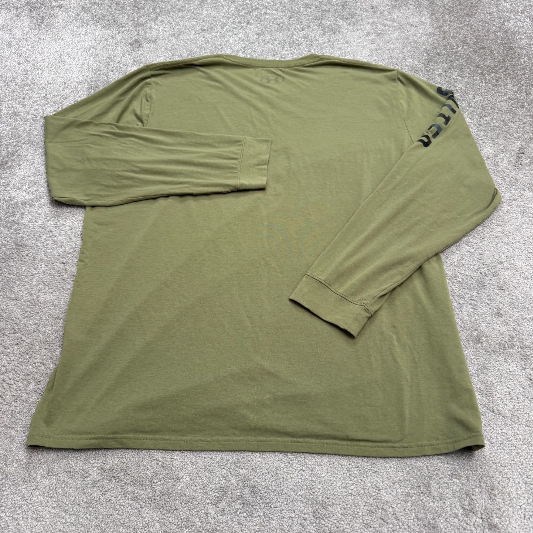 Under Armour Under Armour Freedom T-Shirt Men 3XL Olive Green United By Land Tee Shirt Crew Neck Lightweight Breathable Solid Logo Classic Outdoor Mens Size US XXL / EU 58 / 5 - 2 Thumbnail