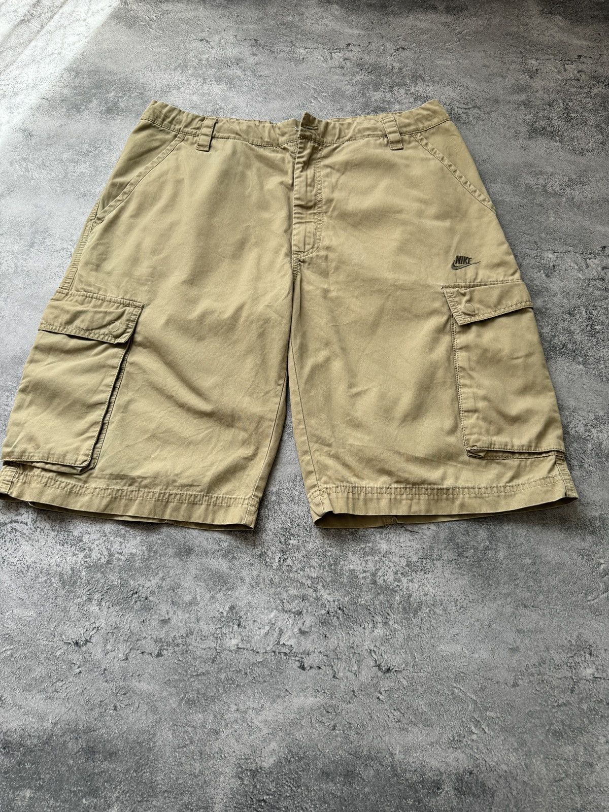 Nike × Vintage Vintage 90s Nike Baggy Cargo Shorts size L Size US 34 / EU 50 - 3 Thumbnail