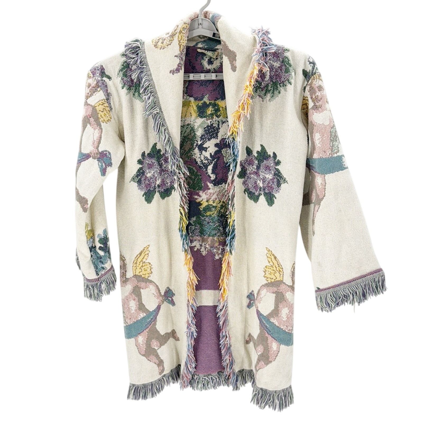 Other Vintage All in the Bag Coat tapestry blanket 90s cherub sz L Size XL / US 12-14 / IT 48-50 - 1 Thumbnail