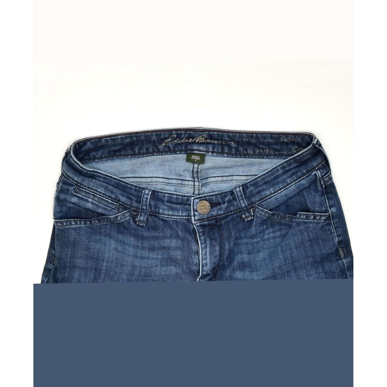 Eddie Bauer EDDIE BAUER Womens Slim Jeans Navy Blue Cotton Classic US 4 Small W28 L23 Size 28" / US 6 / IT 42 - 3 Thumbnail
