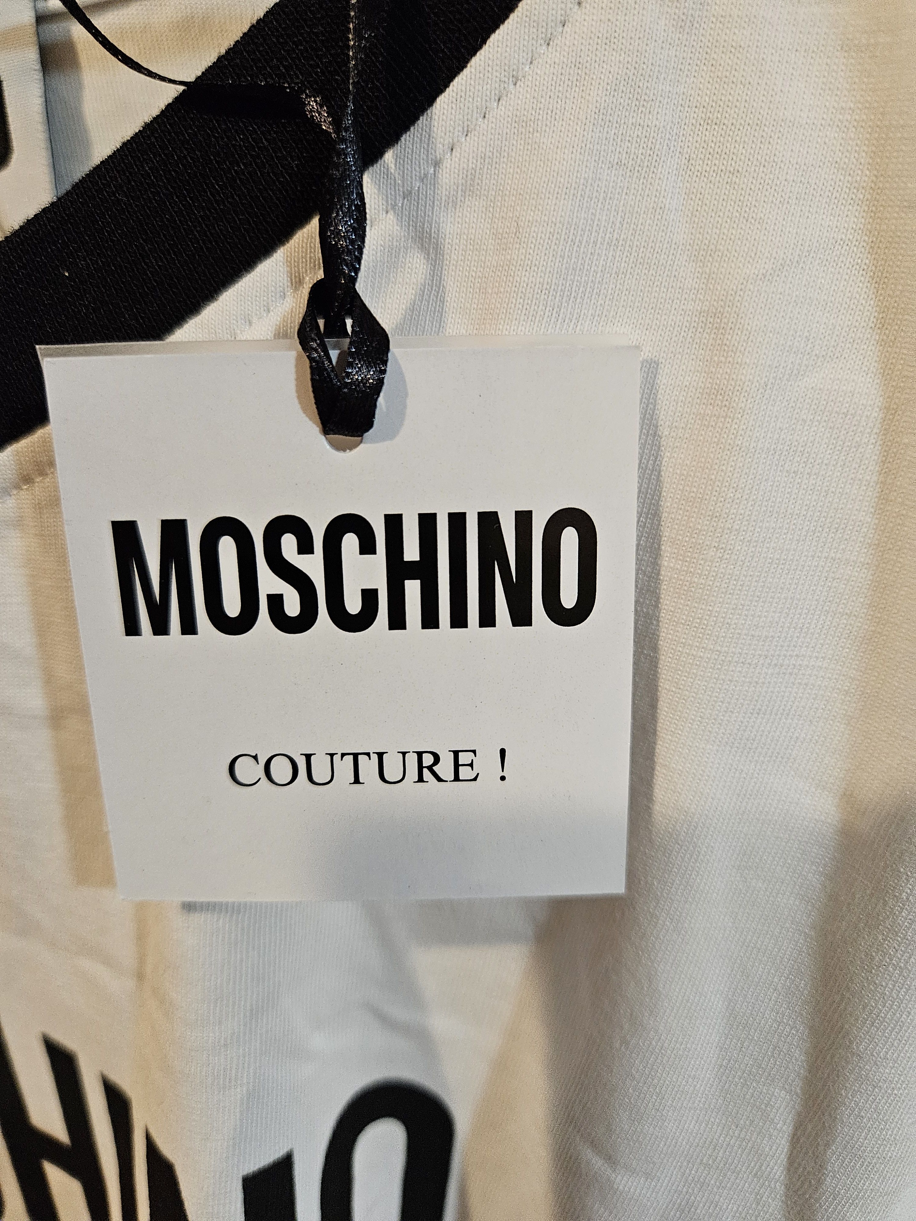 Moschino White Double Smiley T-Shirt Size US M / EU 48-50 / 2 - 12 Thumbnail
