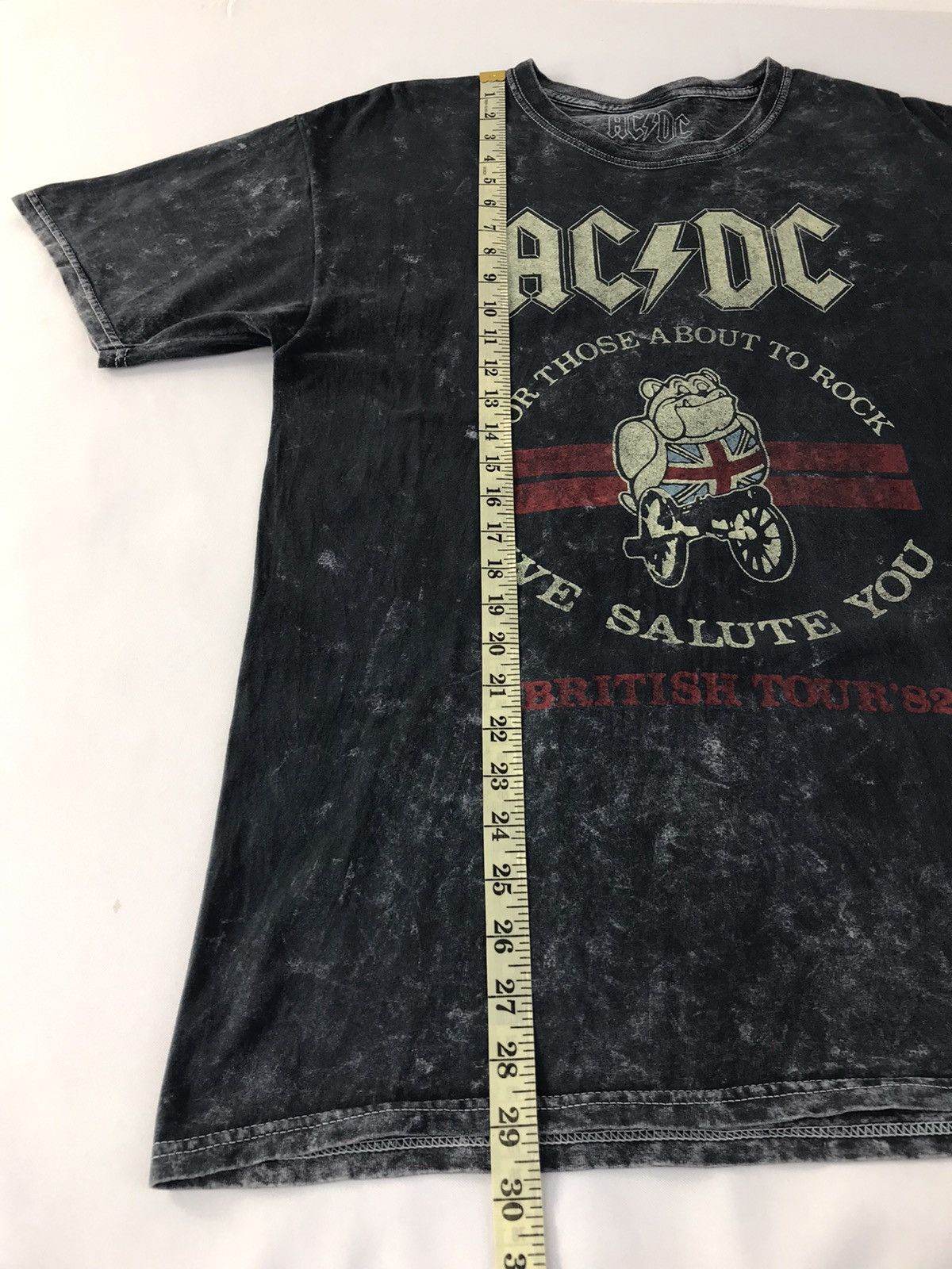 AC/DC × Band Tees Vtg Y2K AC/DC Rock Band British Tour 82 Design Tie Dye Tee Size US M / EU 48-50 / 2 - 7 Thumbnail