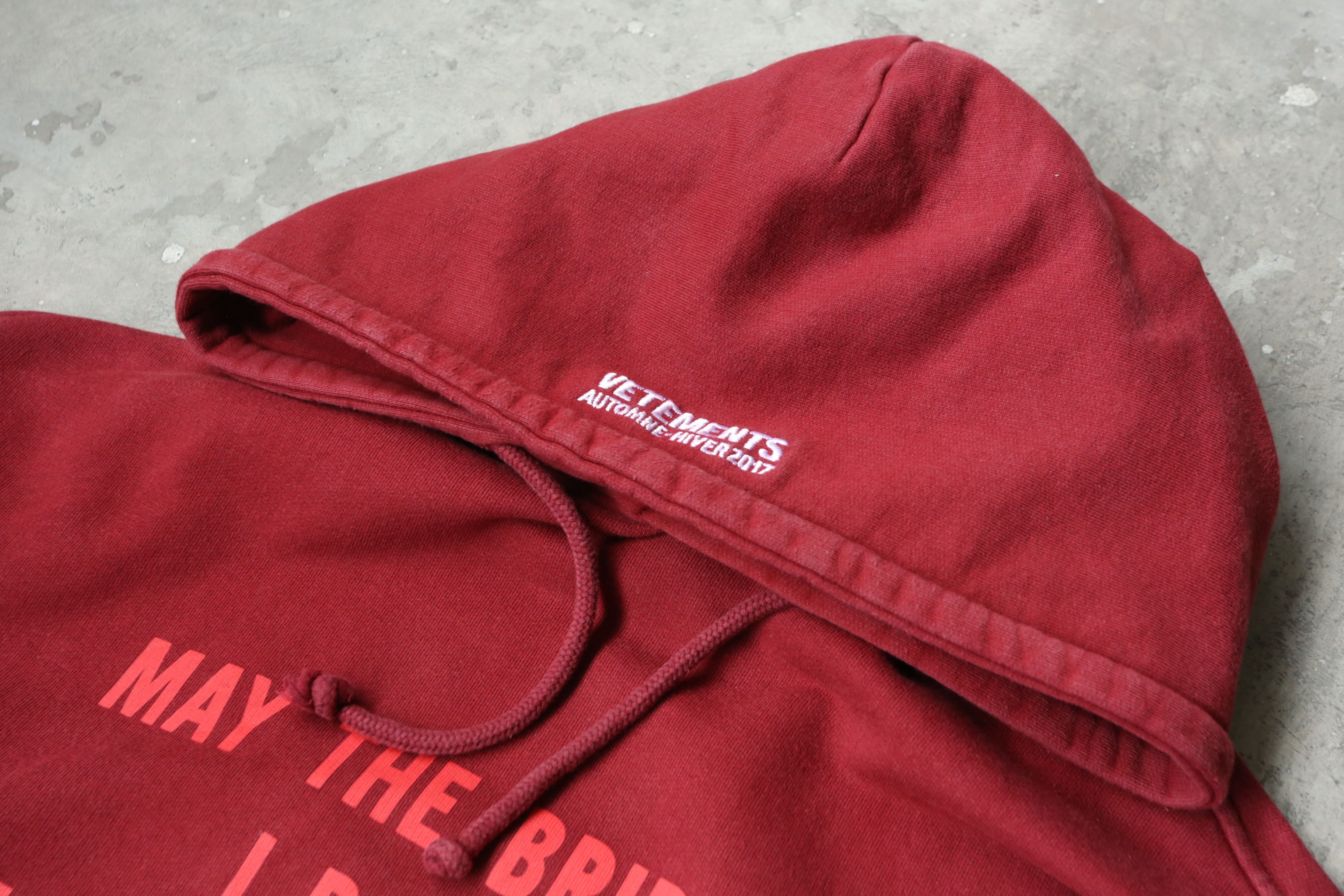 Vetements V - F/W 17 - "May the Bridges I Burn Light the Way" Hoodie Size US M / EU 48-50 / 2 - 6 Thumbnail