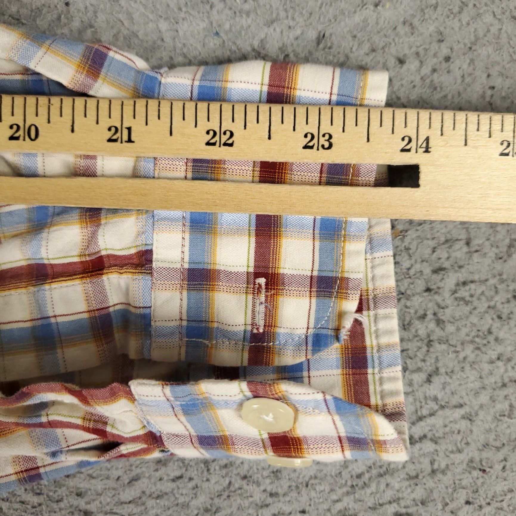 Faconnable Façonnable Button-Up Shirt Mens Medium Red Blue Plaid Long Sleeve Casual Size US M / EU 48-50 / 2 - 7 Thumbnail