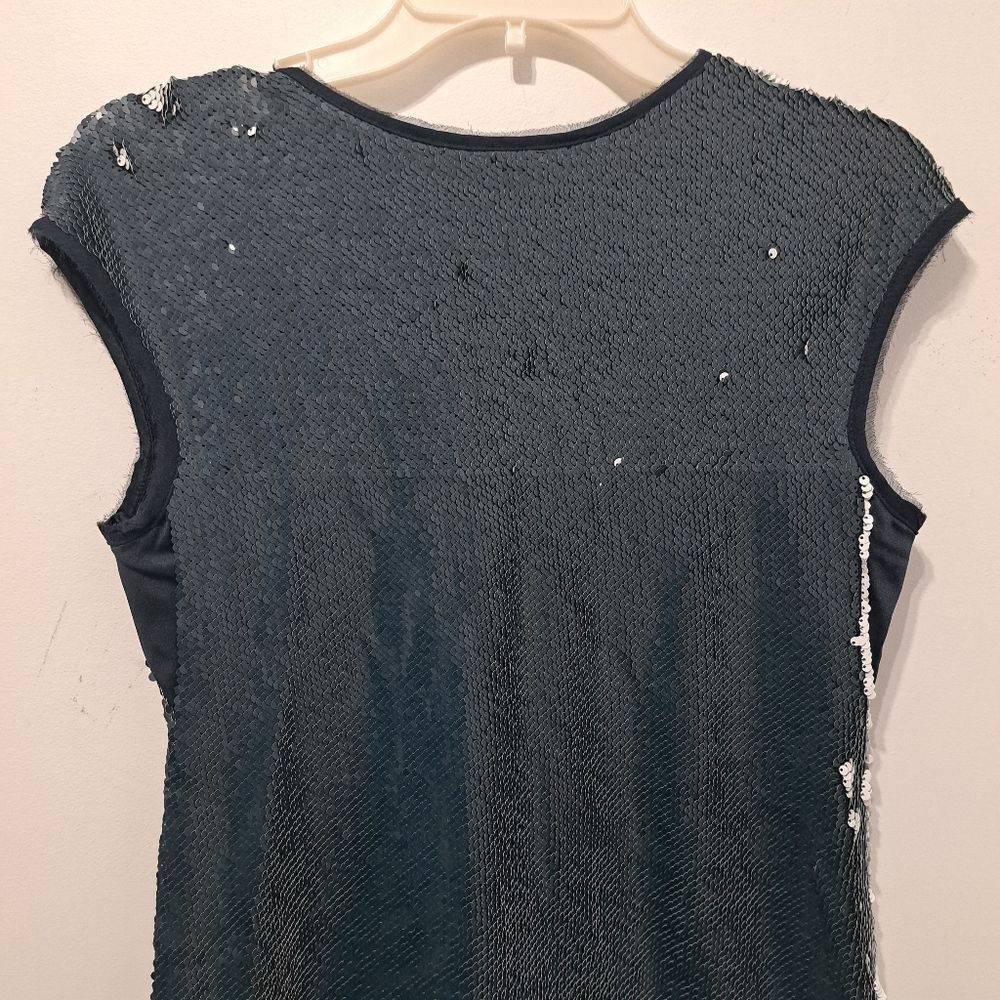 Other Worth New York Sequins Silk Holiday Top Size 2 Navy/White NWTWorth New York Seq Size XS / US 0-2 / IT 36-38 - 9 Thumbnail