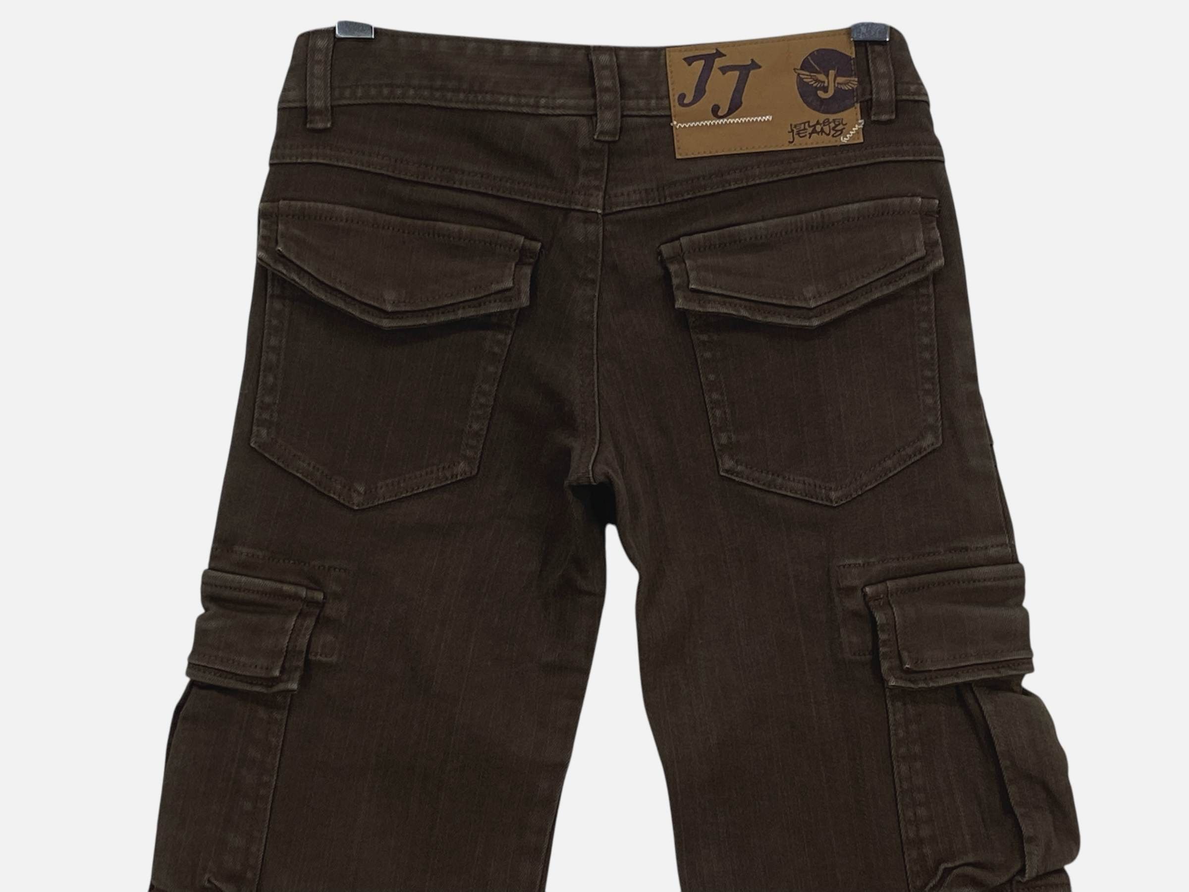 Japanese Brand Jet Label Cargo Flare Jeans Size 23" - 6 Thumbnail