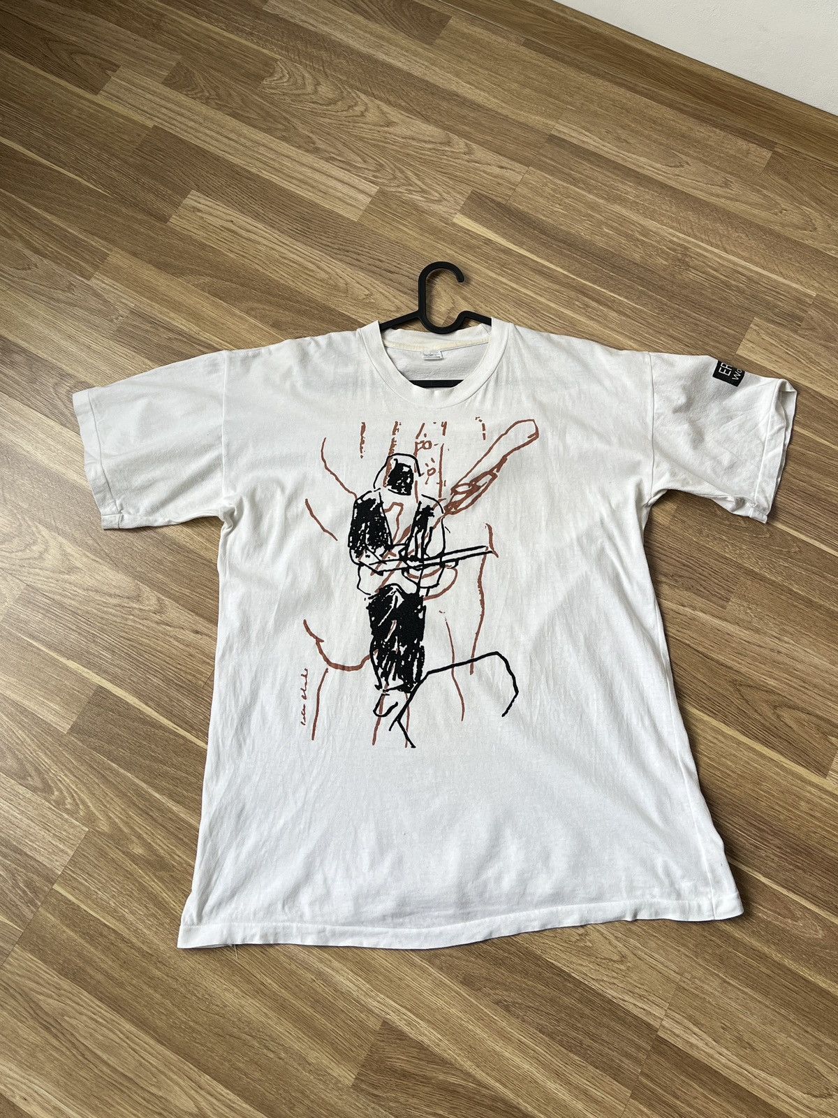 Vintage Vintage Eric Clapton 1992 World Tour White Tshirt Size XL Size US XL / EU 56 / 4 - 3 Thumbnail