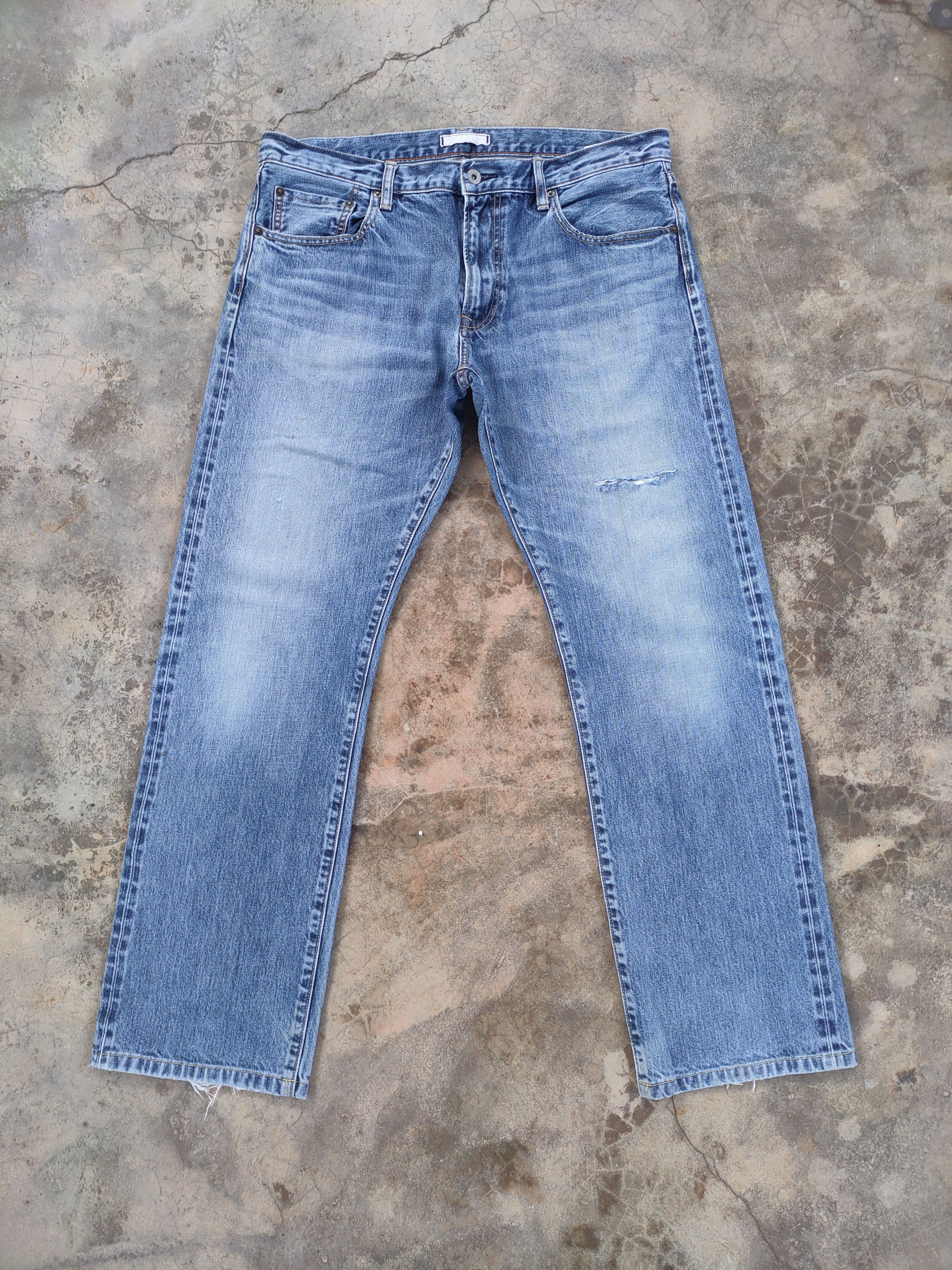 Japanese Brand W36 VINTAGE JAPANESE FADED DISTRESSED JEAN DENIM PANTS Size US 36 / EU 52 - 1 Thumbnail