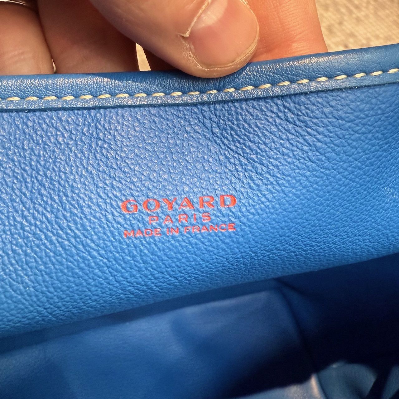 Goyard Goyard Blue Goyardine Mini Anjou Shoulder Bag Size ONE SIZE - 16 Thumbnail