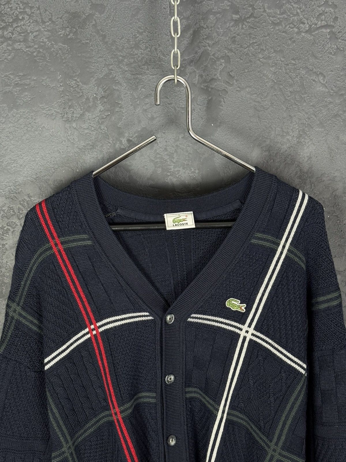Lacoste Vintage 90s Lacoste Knit Cardigan Sweater Size US M / EU 48-50 / 2 - 3 Thumbnail
