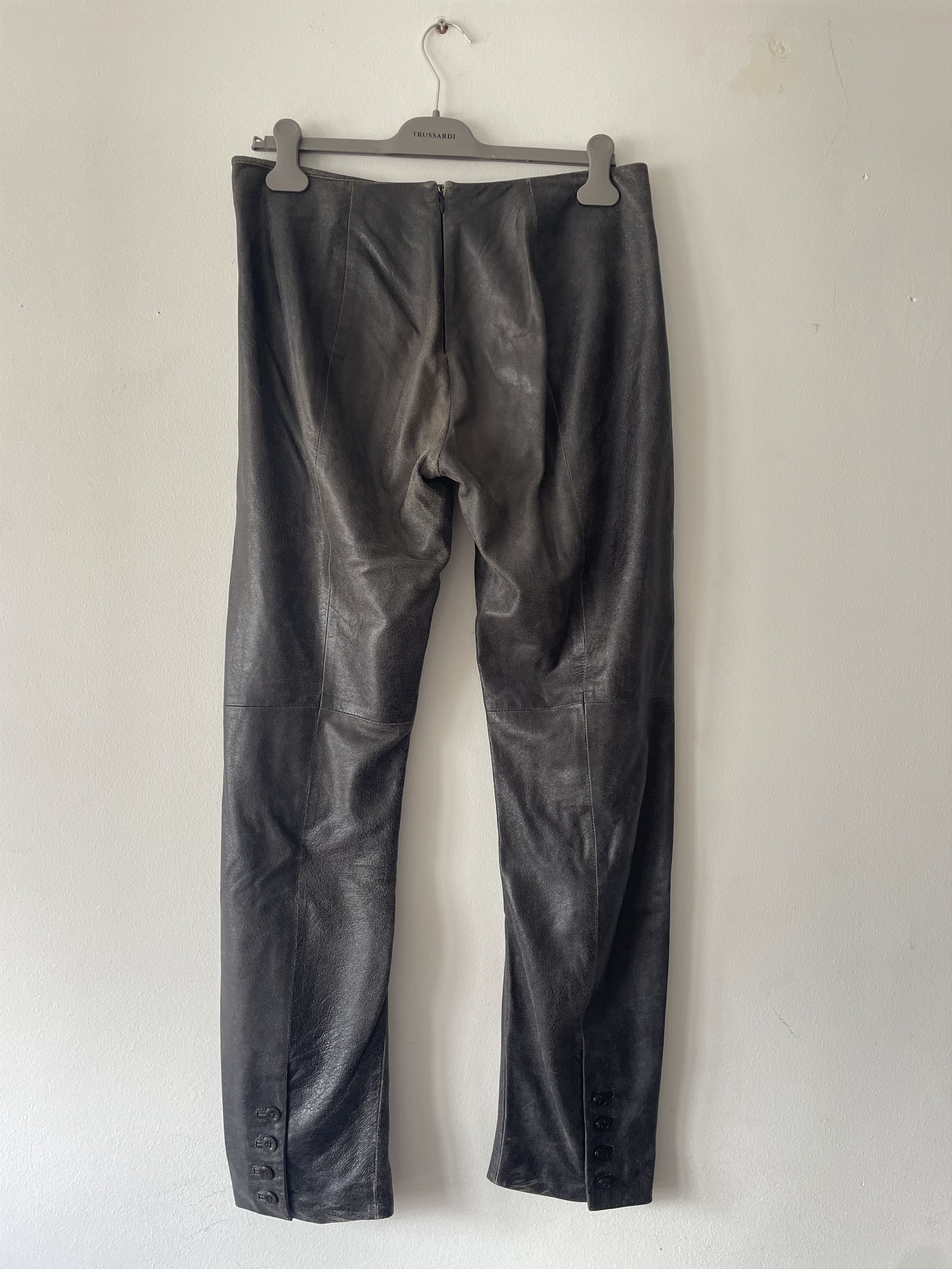 Jean Paul Gaultier Archive lamb leather JPG pants Size 32" / US 10 / IT 46 - 4 Thumbnail
