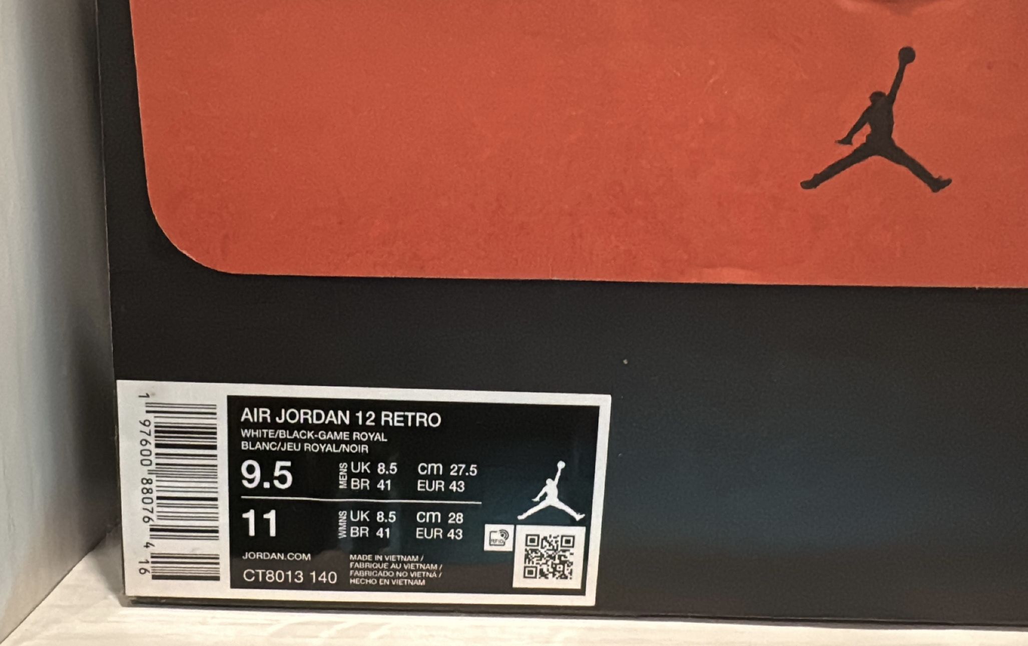 Nike Air Jordan 12 Retro 'Blueberry' Size US 9.5 / EU 42-43 - 8 Thumbnail