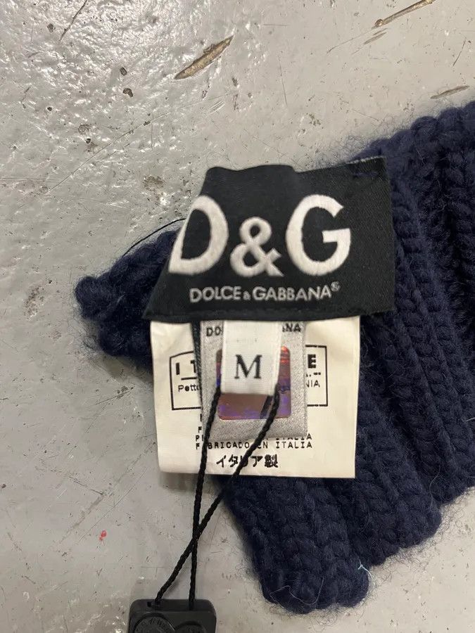 Dolce & Gabbana 2000s Dolce & Gabbana Navy Wool Hood Hat Size ONE SIZE - 8 Thumbnail