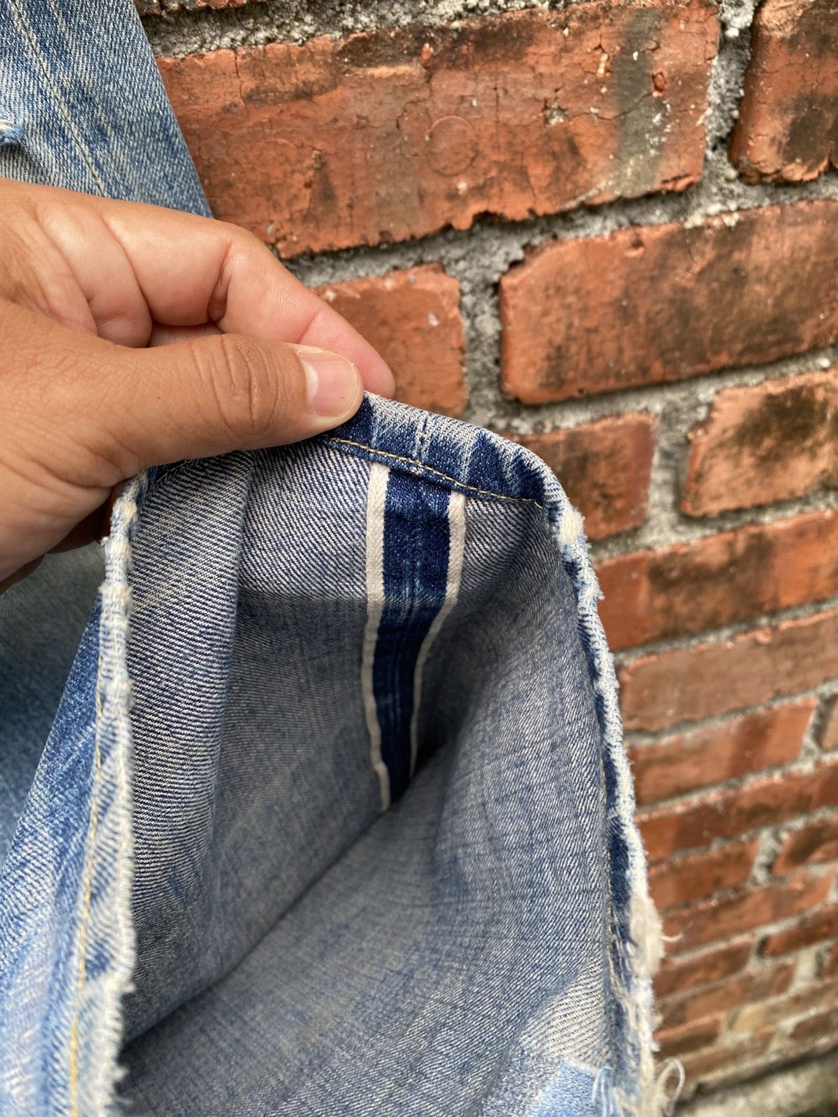 Levi's Vintage Clothing W33x31 Vintage levi's S501xx redline repaired big E usa Size US 33 - 5 Thumbnail