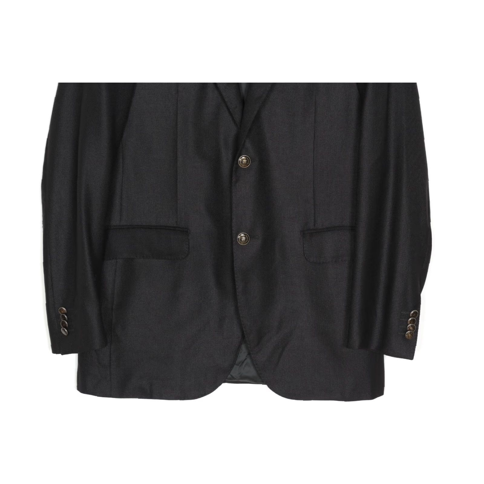 Corneliani CORNELIANI Leader Blazer Jacket Men L Virgin Wool Silk Made in ITALY Blazer Black Mens Regular Jacket Size 42R - 2 Thumbnail