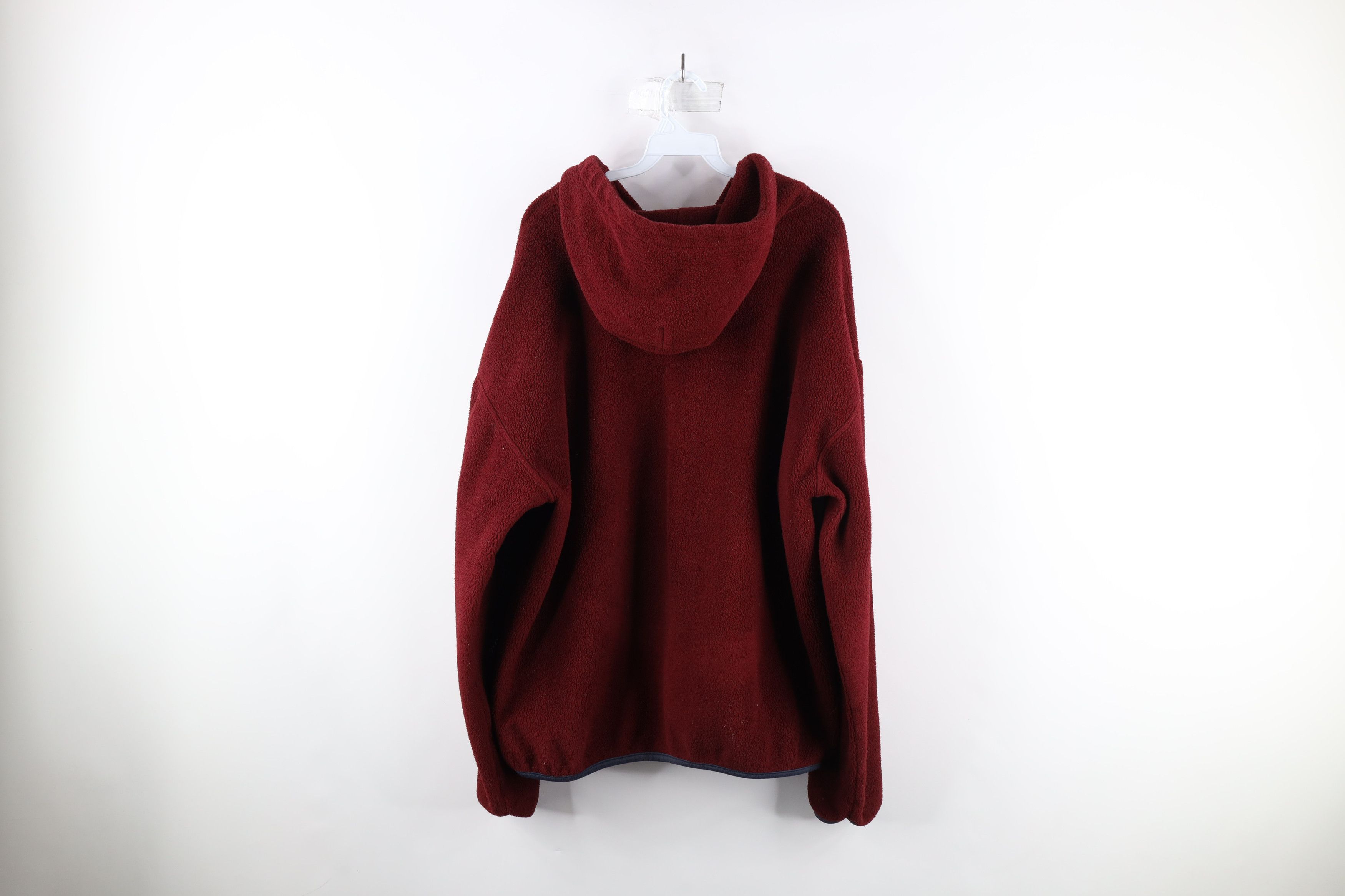 Russell Athletic Vintage 90s Russell Athletic Half Zip Fleece Hoodie Red USA Size US XL / EU 56 / 4 - 7 Thumbnail