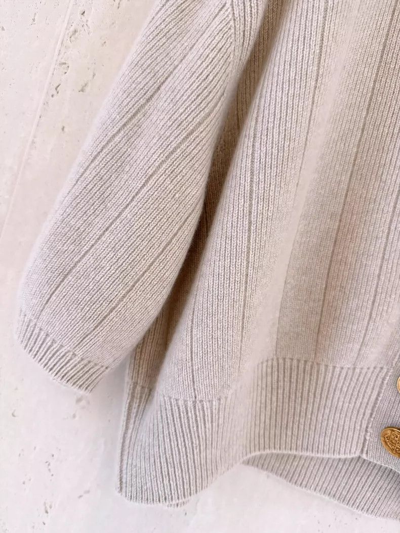Loro Piana LORO PIANA Baby cashmere seven-sleeve knit cardigan Size M / US 6-8 / IT 42-44 - 4 Thumbnail