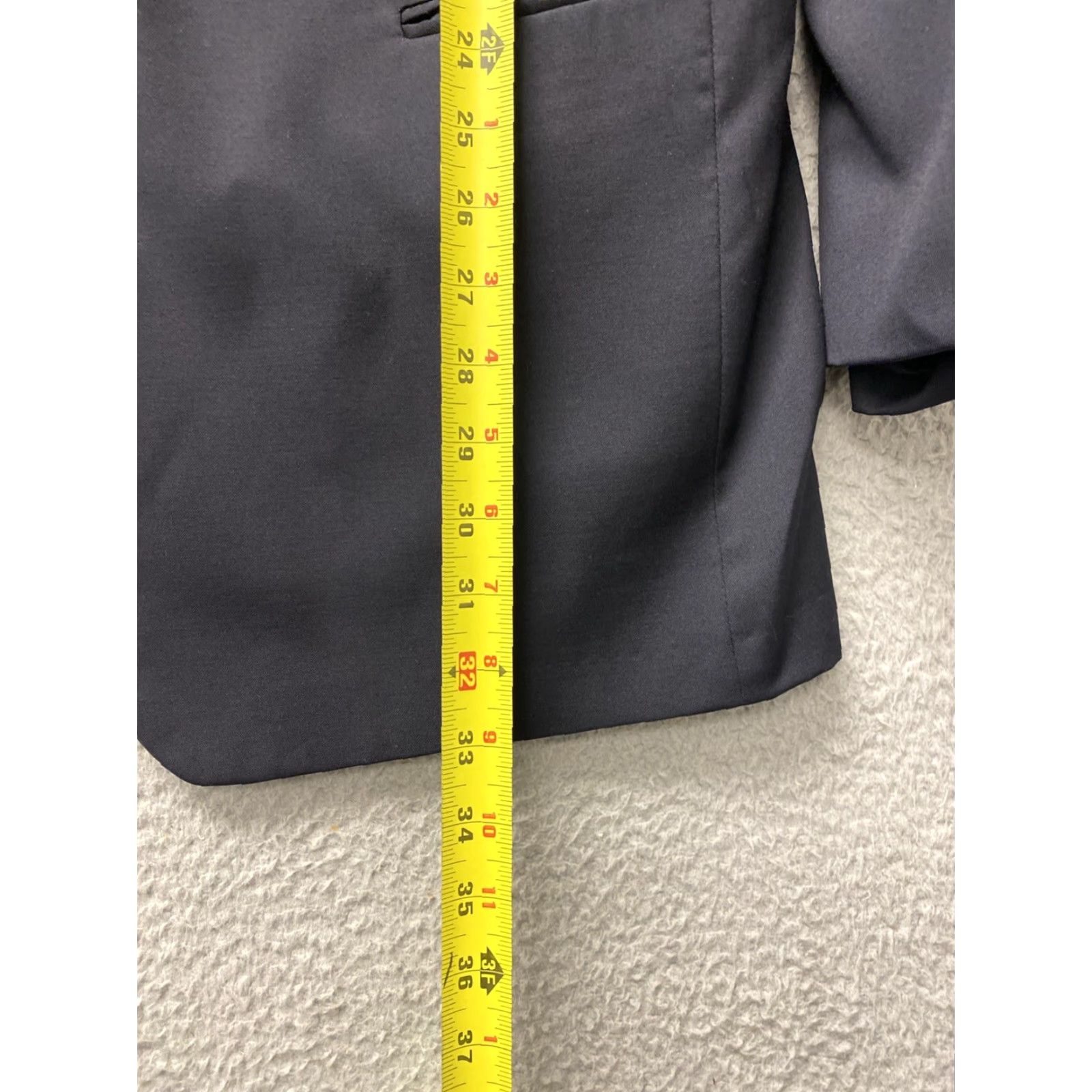 Hugo Boss Hugo Boss Men's Sport Coat Blazer 44L Black Wool Regular Fit Single-Breasted Casual Formal Size 44R - 6 Thumbnail