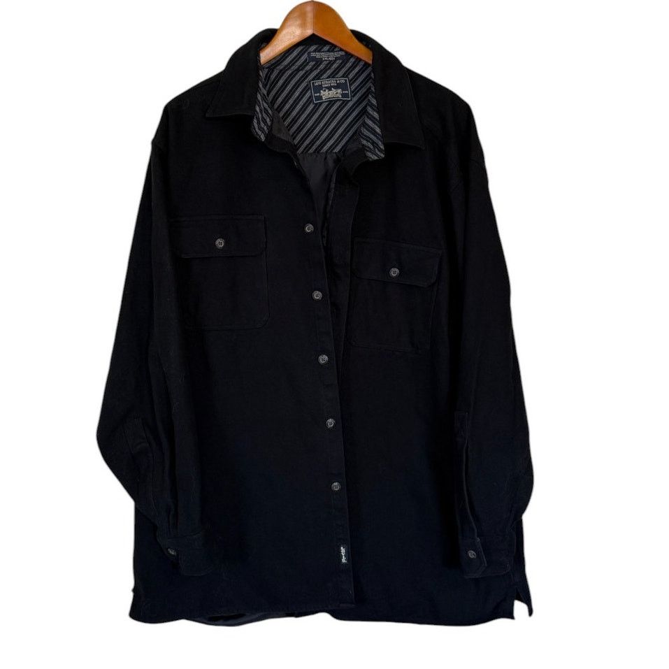 Levi's Levi's Shacket Men XX Large Black 100% Cotton Lined Heavy Size US XXL / EU 58 / 5 - 1 Thumbnail