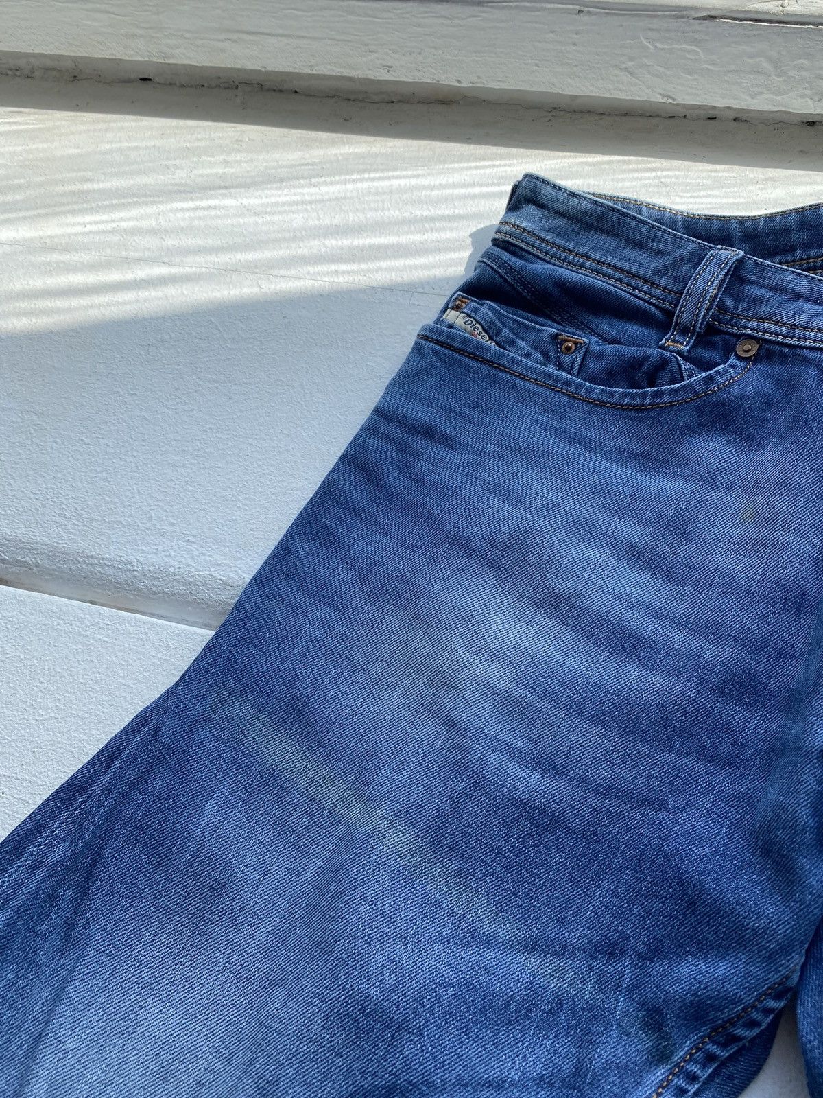 Diesel × Vintage 🔥Punk Opium Diesel Blue Mens Jeans 32 regular slim tapered Size US 32 / EU 48 - 15 Thumbnail