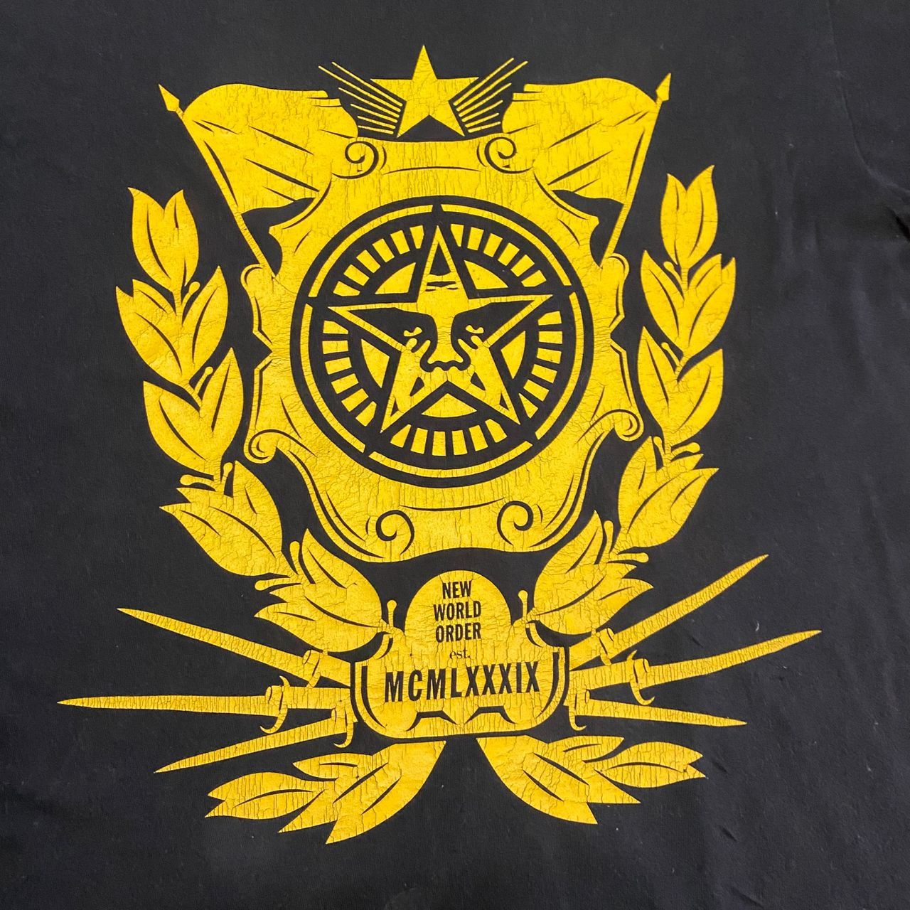 Obey Vintage Obey New World Order Streetwear Tshirt Size US L / EU 52-54 / 3 - 3 Thumbnail