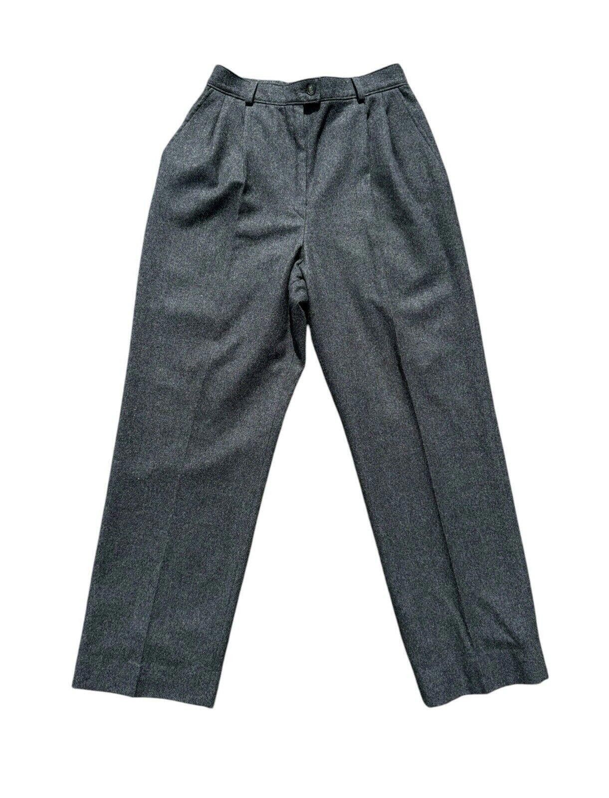 Pendleton Vintage Pendleton Petite Womens Grey Wool Slacks Pants 12 Size 34" / US 12 / IT 48 - 1 Thumbnail
