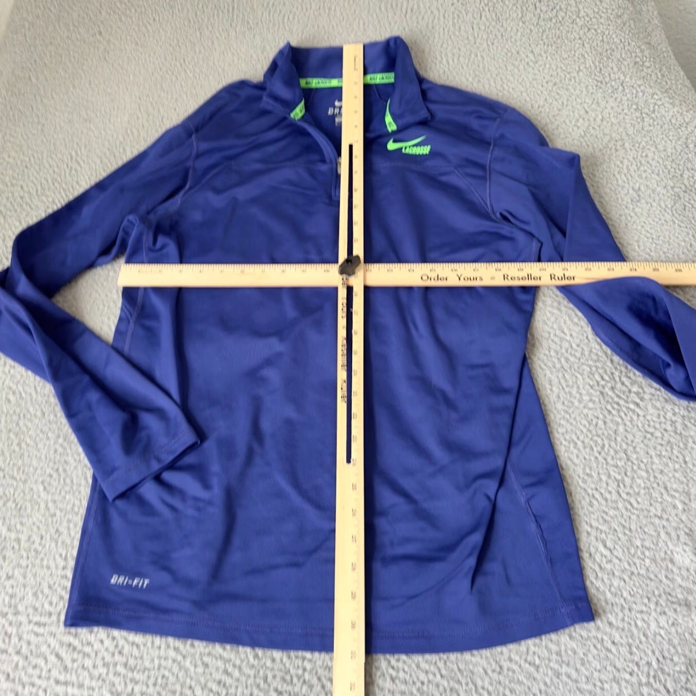 Nike Nike Jacket M 1/4 Zip Dri-Fit Lacrosse Blue Green Nike Mens Athletic 90s Swoosh Jacket Size US M / EU 48-50 / 2 - 7 Thumbnail