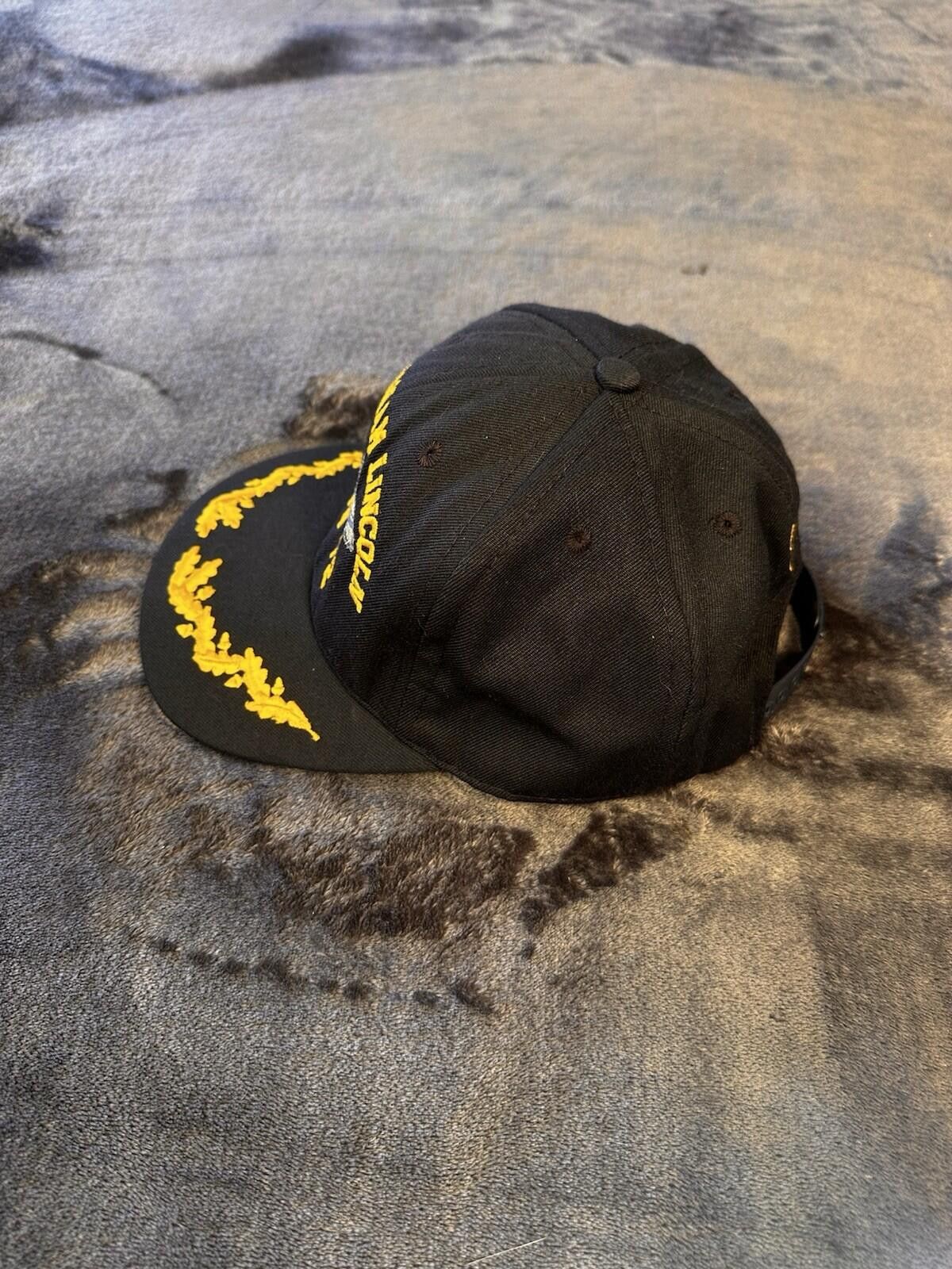 Other VTG USS Abraham Lincoln CVN-72 Navy/Gold Snapback Hat Size ONE SIZE - 2 Thumbnail