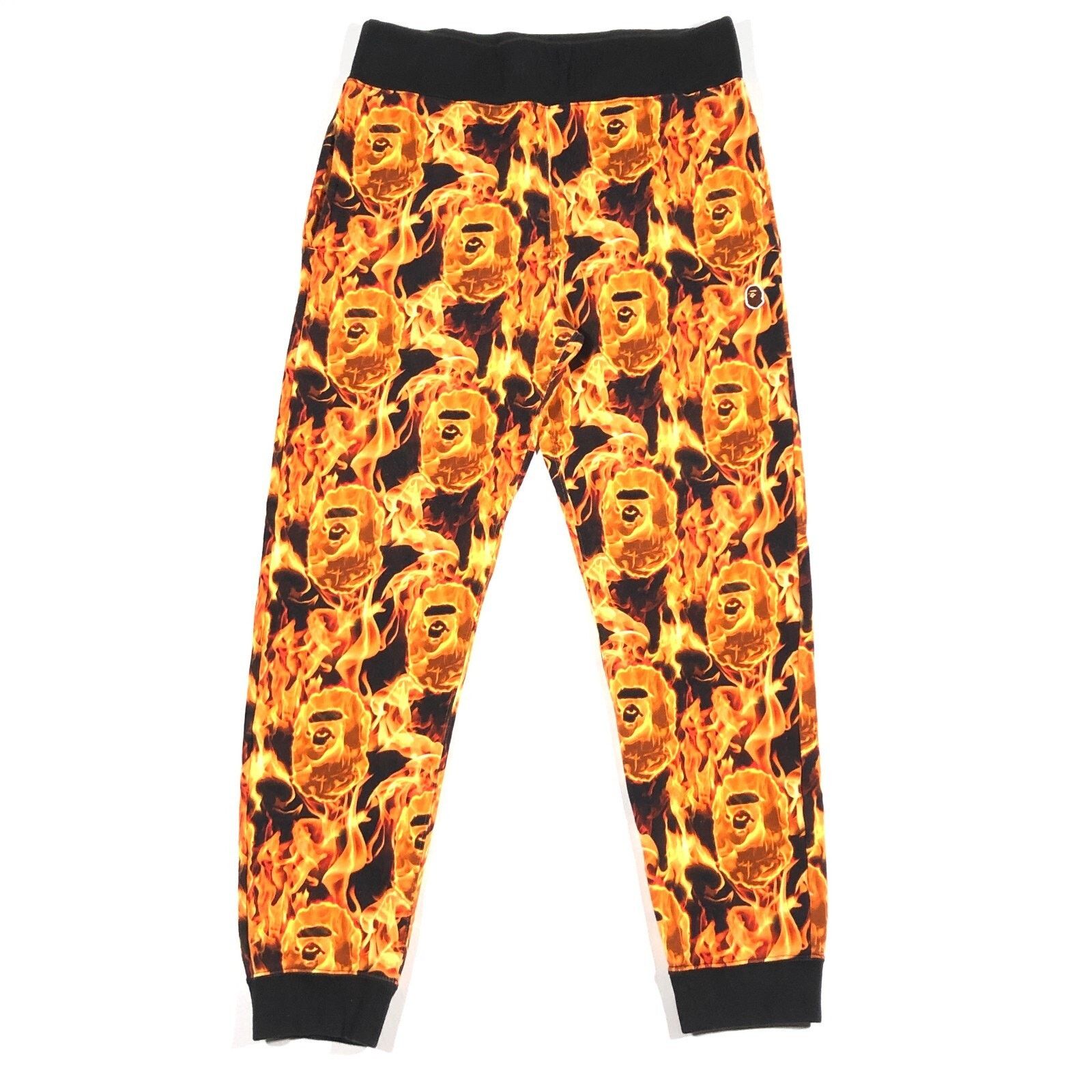 Bape SS20 BAPE Flame Camo Slim Fit Sweatpants Joggers Medium M Size US 30 / EU 46 - 1 Thumbnail