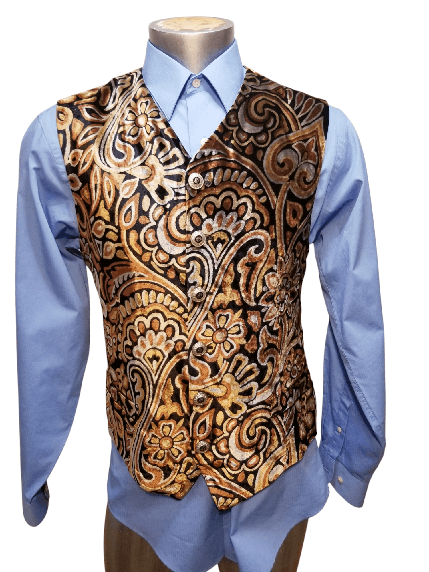 Versace V2 VELVET PAISLEY FLORAL VINTAGE Size US M / EU 48-50 / 2 - 1 Thumbnail