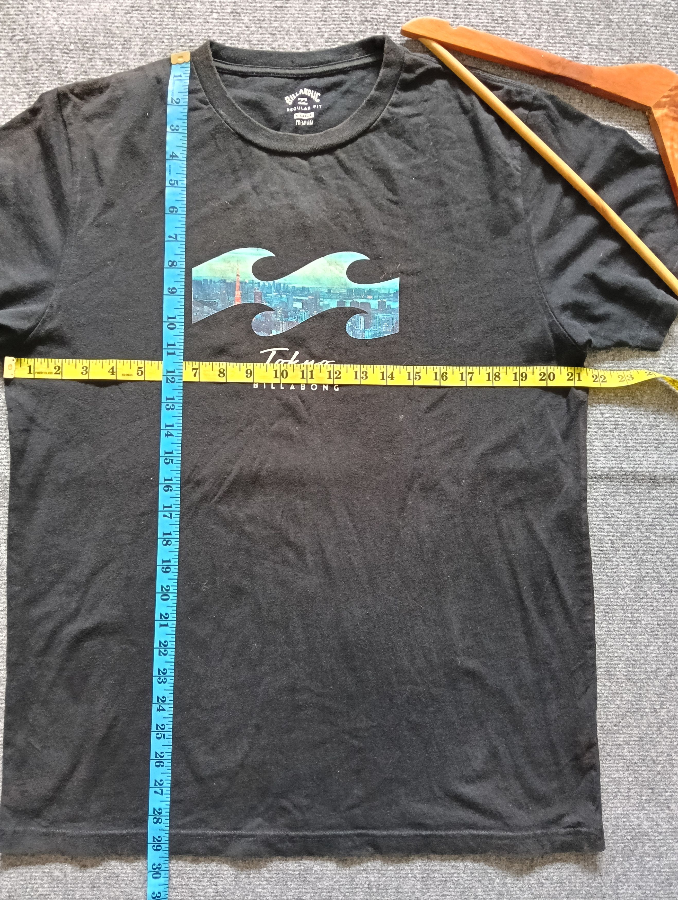 Billabong × Stussy × Volcom BILLABONG TOKYO BLACK FADED T-SHIRT. Size US XL / EU 56 / 4 - 3 Thumbnail