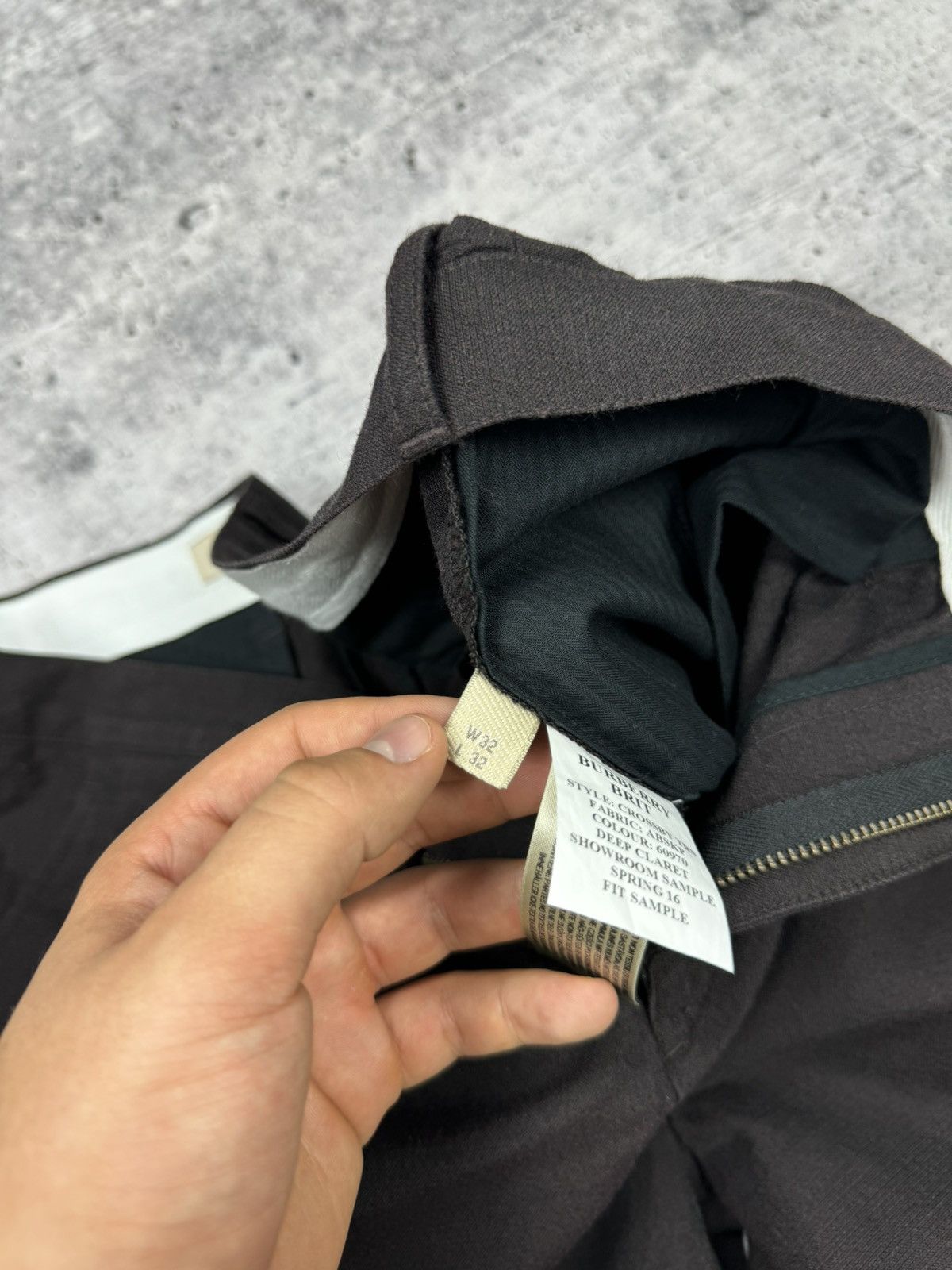 Burberry Vintage Burberry Brit Leather Pocket Tab Suit Pants Trousers Size US 32 / EU 48 - 15 Thumbnail