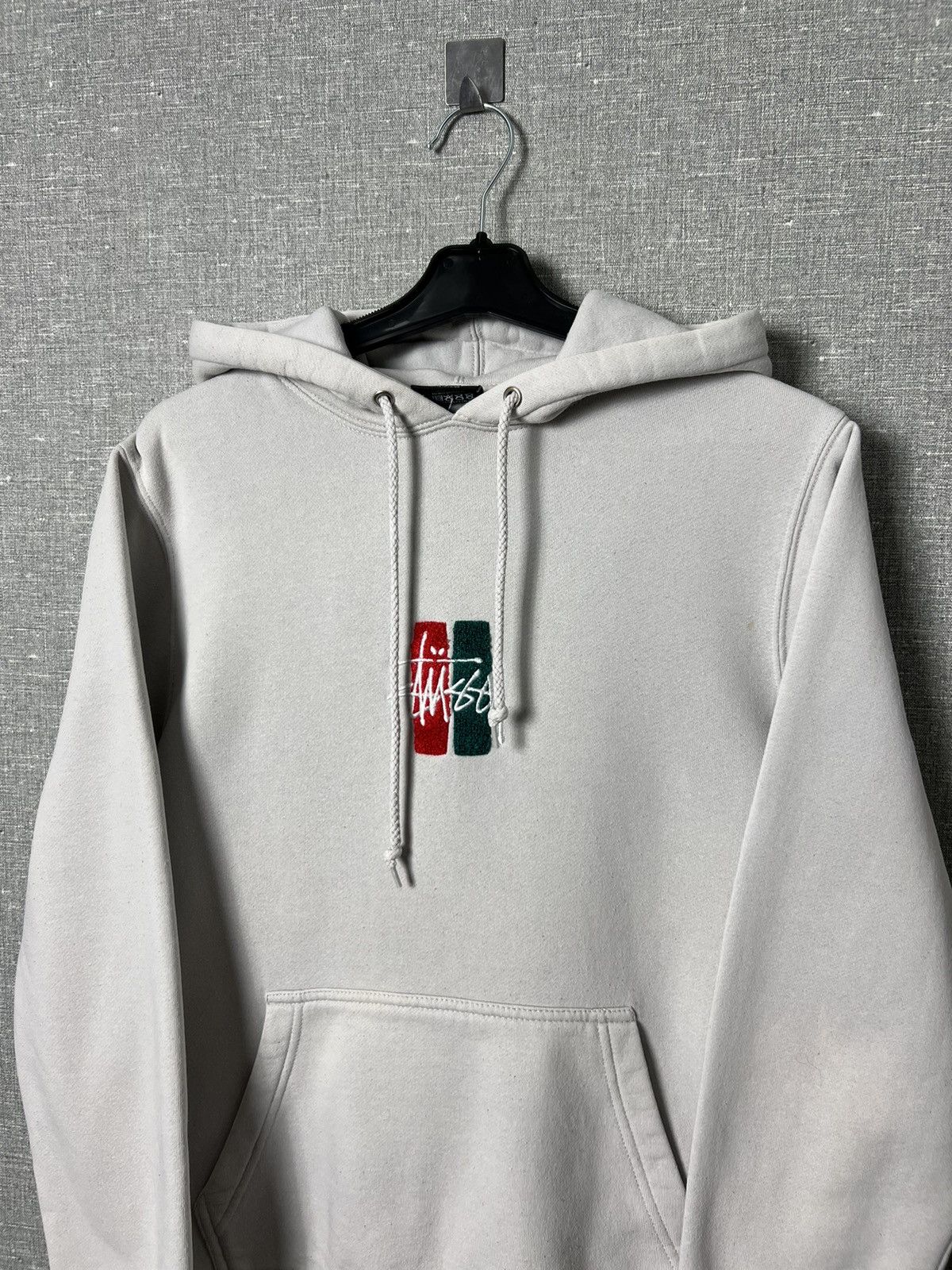 Stussy RARE STUSSY BARS LOGO APPLIQUE HOODIE SIZE S Size US S / EU 44-46 / 1 - 2 Thumbnail
