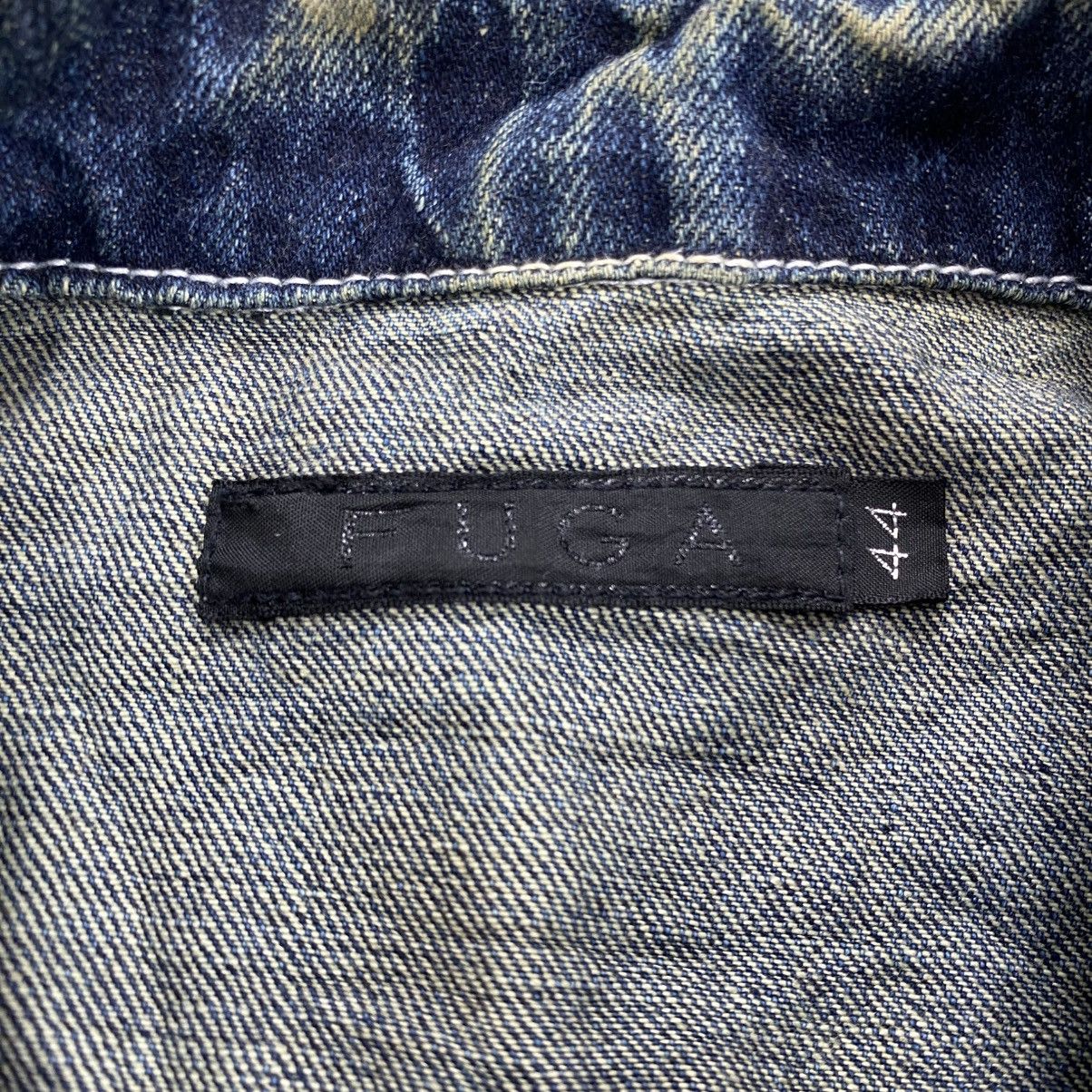 GOSTAR DE FUGA Vintage Fuga Distressed Faded Denim Jacket Ifsix Lgb Style Size US M / EU 48-50 / 2 - 8 Thumbnail