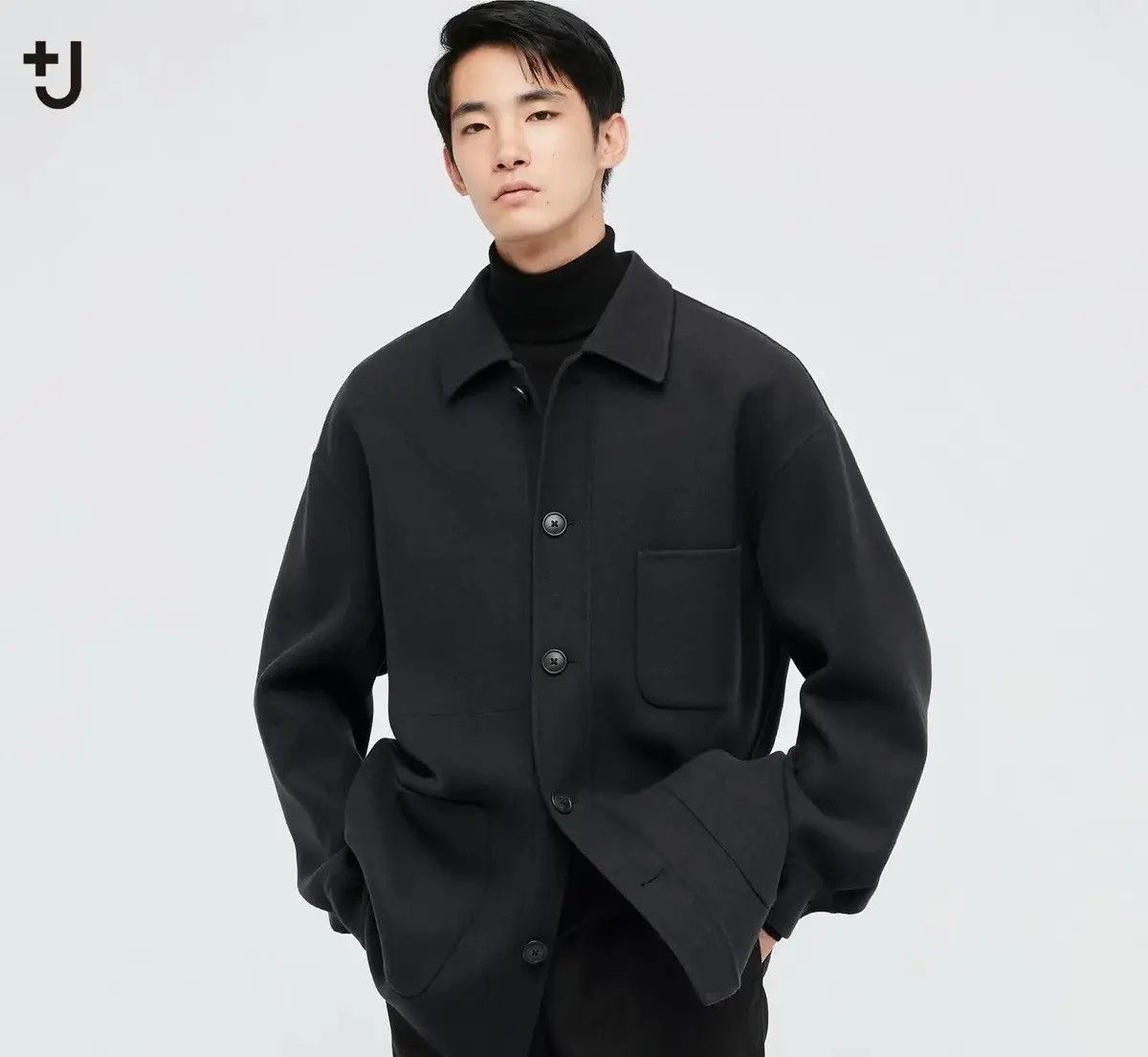 Japanese Brand × Jil Sander 💥JIL SANDER BLACK CHORE WORKER BUTTON JACKET Size US L / EU 52-54 / 3 - 8 Thumbnail