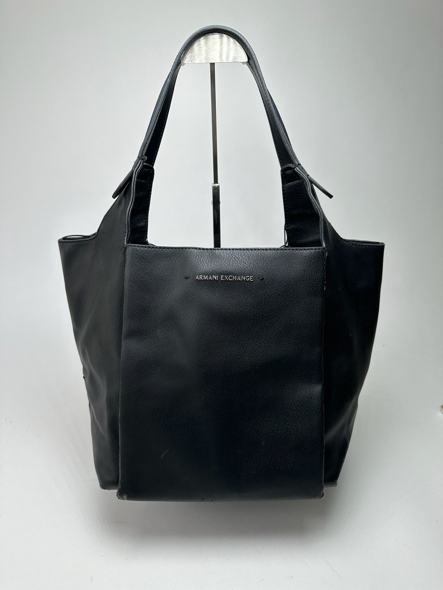 Giorgio Armani Vintage Armani leather Shopper Black Size ONE SIZE - 1 Thumbnail