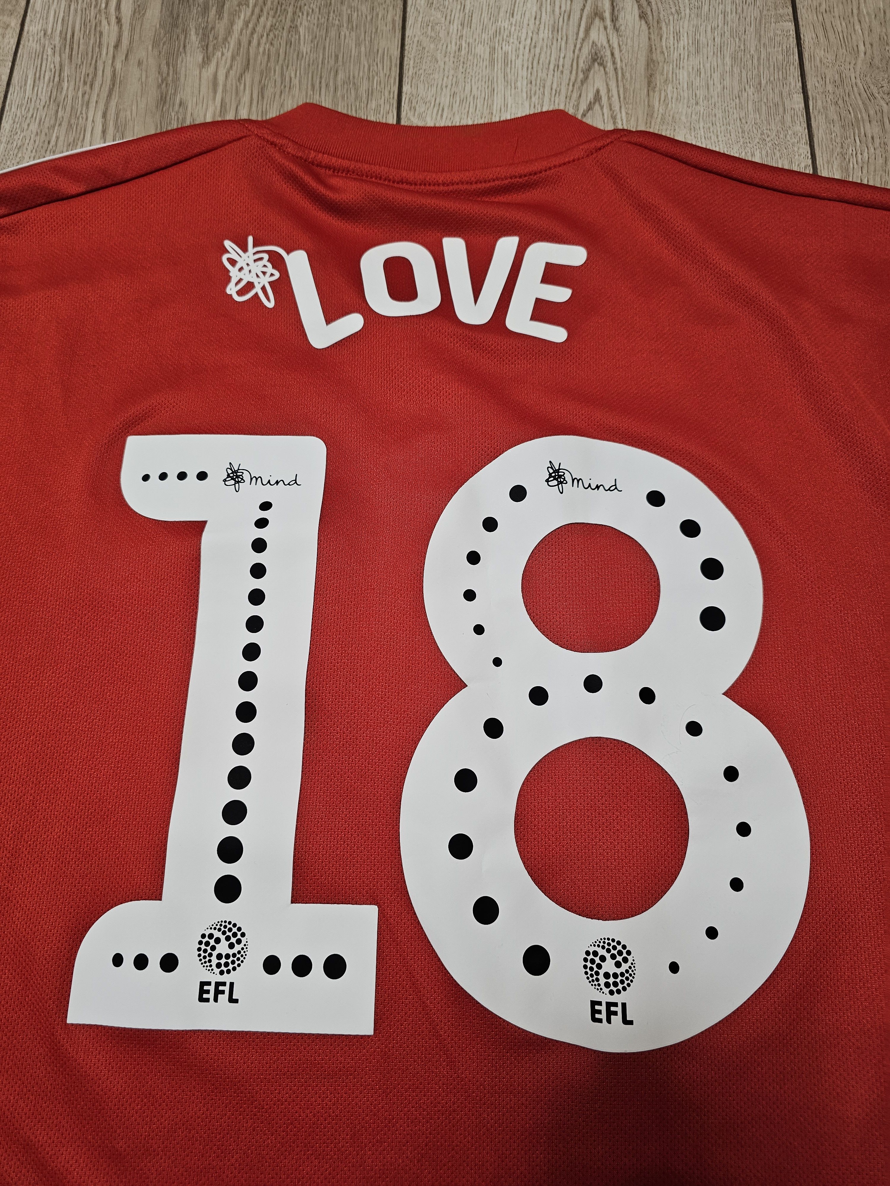 Adidas SUNDERLAND 2018 2019 HOME LOVE 18 FOOTBALL SOCCER JERSEY Size US L / EU 52-54 / 3 - 7 Thumbnail