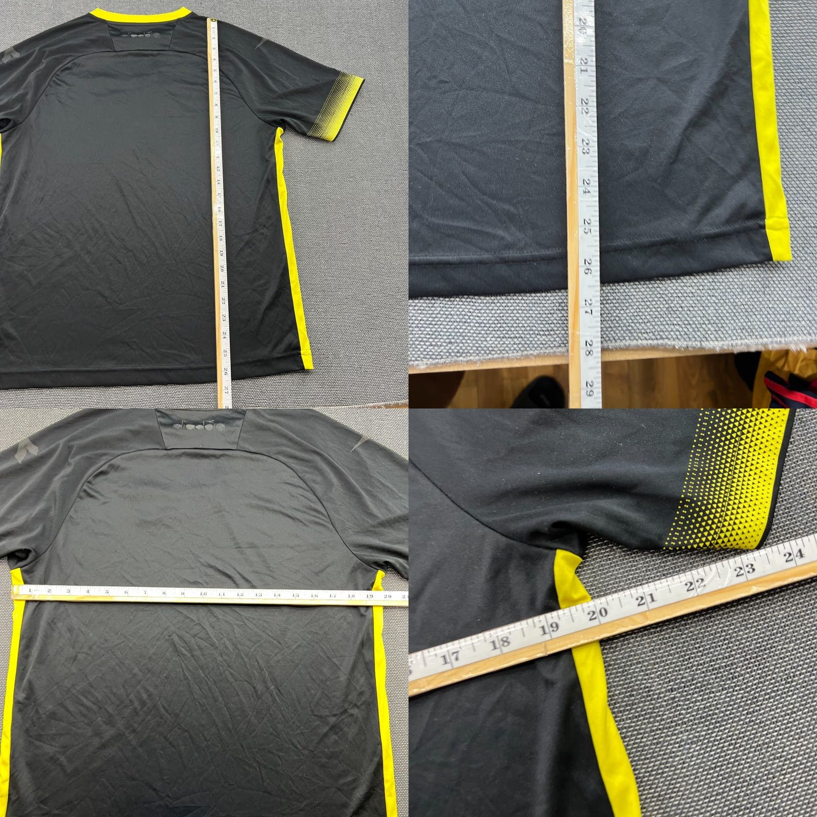 Diadora Diadora Training Football Jersey Mens Medium Black Football Shirt Size US M / EU 48-50 / 2 - 8 Thumbnail