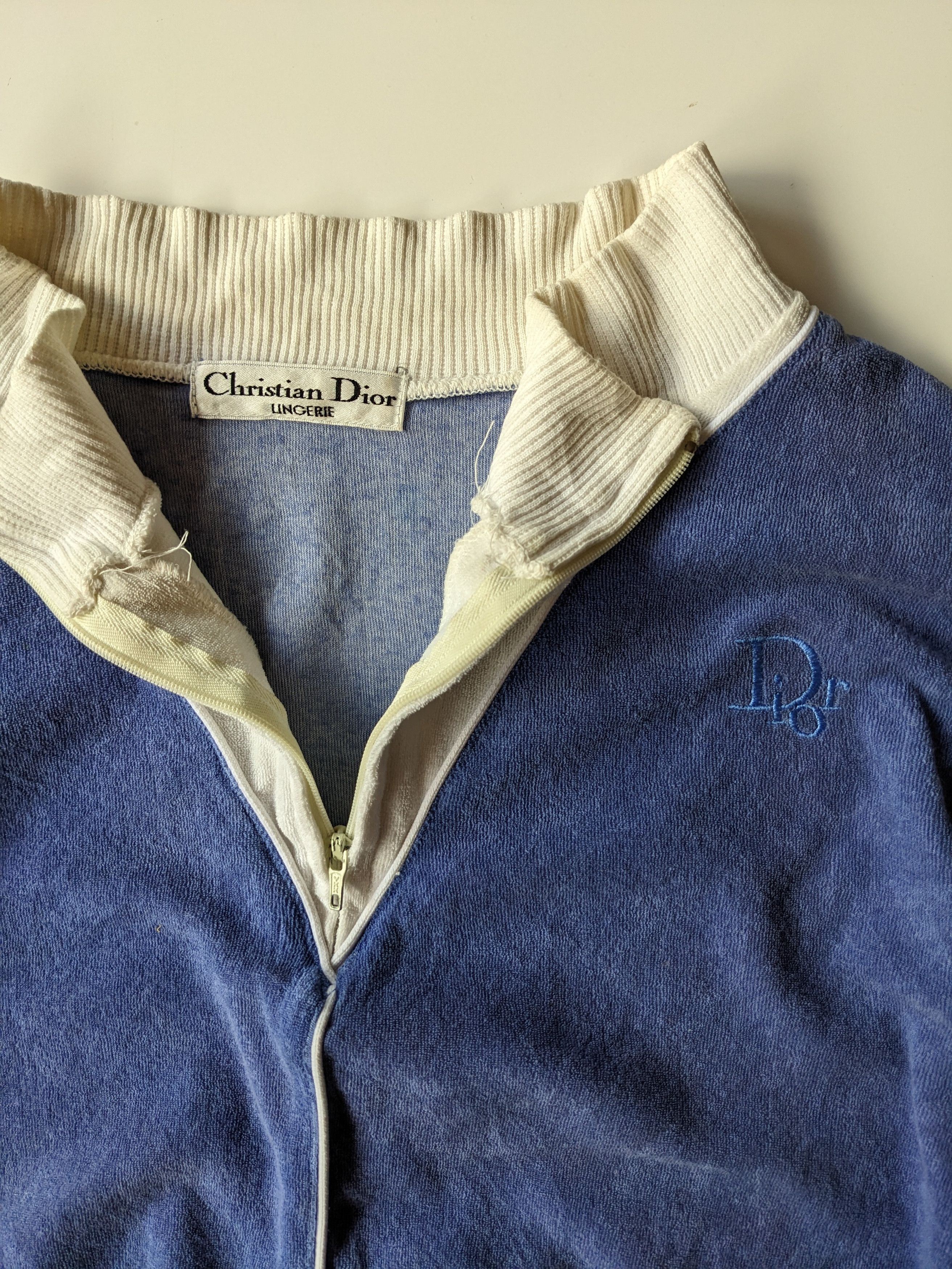 Dior Vintage Christian Dior Lingerie Athlete halfzipper jacket Size US M / EU 48-50 / 2 - 3 Thumbnail
