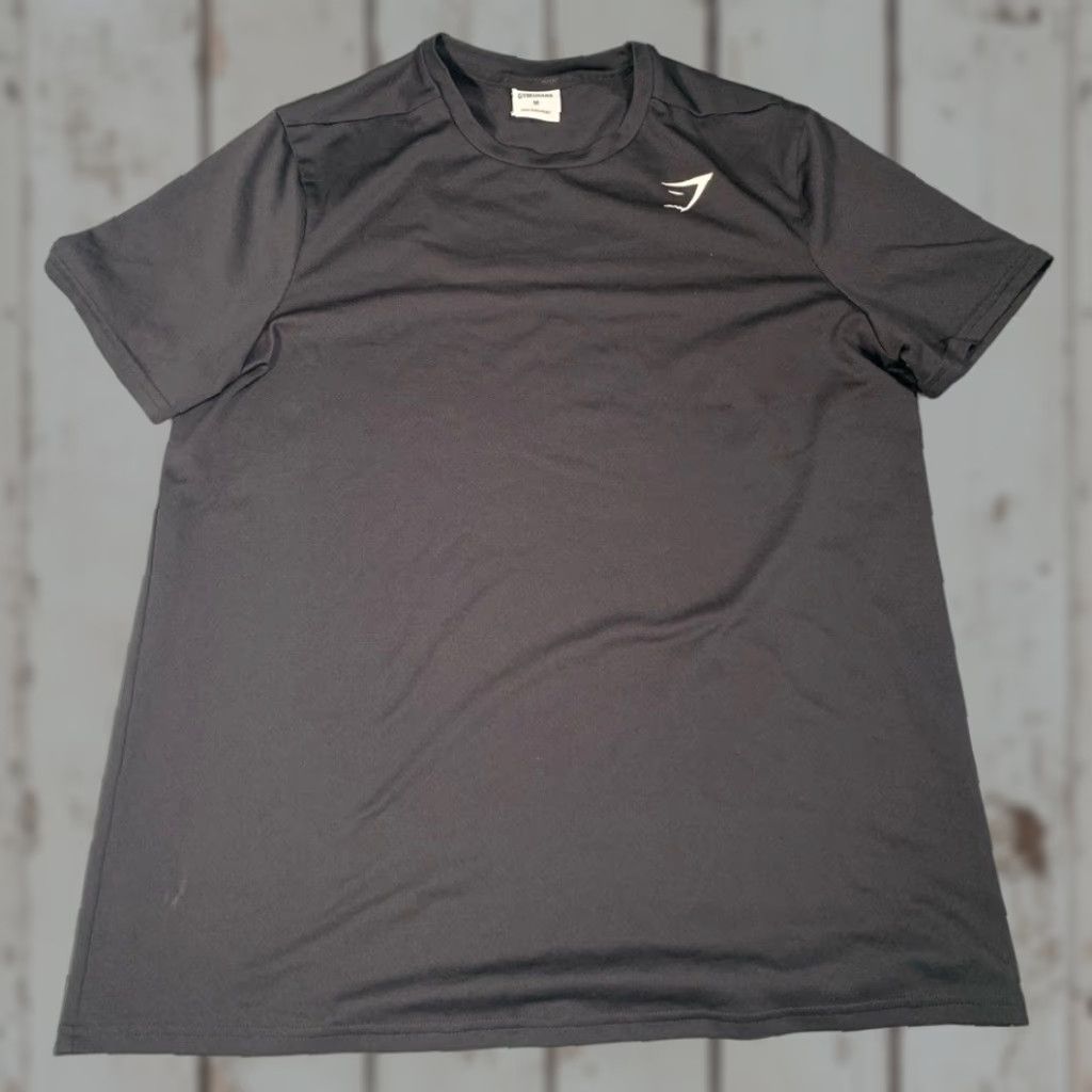 Gymshark Gymshark Black Medium Tee Shirt Men M Regular Shirt Size US M / EU 48-50 / 2 - 1 Thumbnail