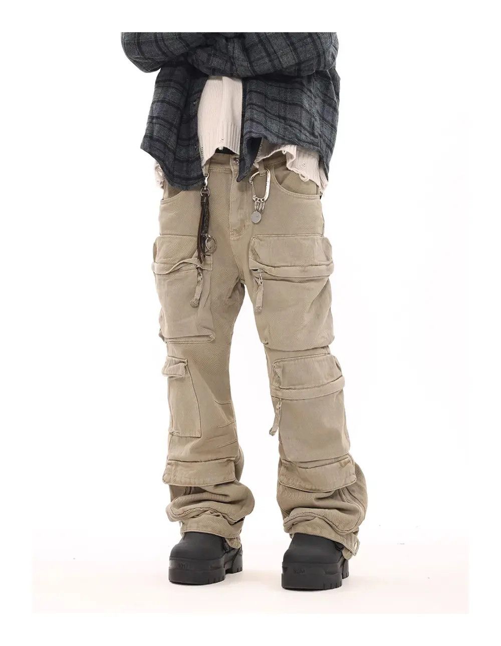 Japanese Brand × Jean Beige Cargo Pants Size US 34 / EU 50 - 6 Thumbnail