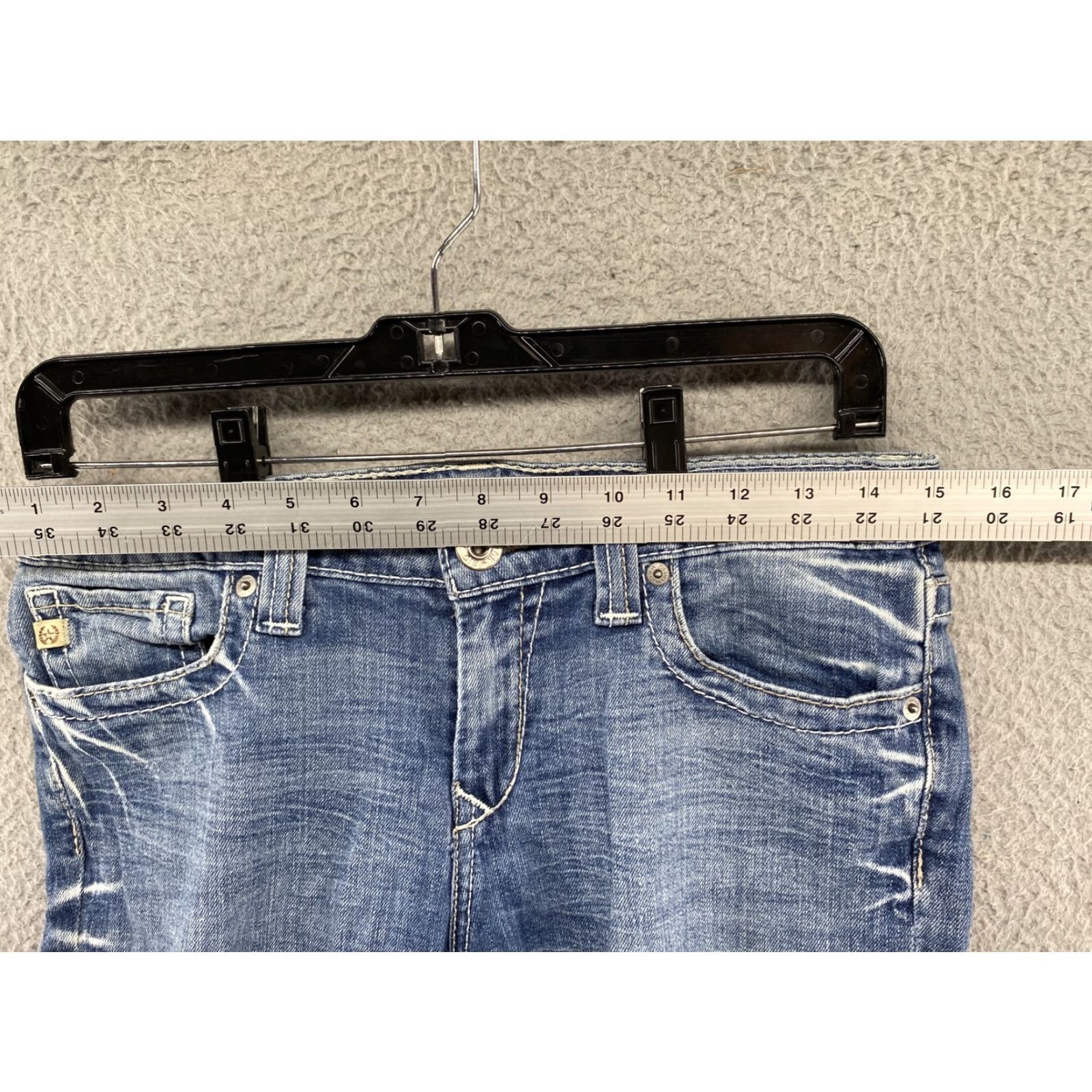 Vintage BIG STAR Women’s Maddie Bootcut Mid Rise Jeans SZ 28 Blue Denim Cotton Spandex Boots Cut Style: Bootcut, Stars, Embroidered, Logo, Pockets Womens Size 28" / US 6 / IT 42 - 5 Thumbnail