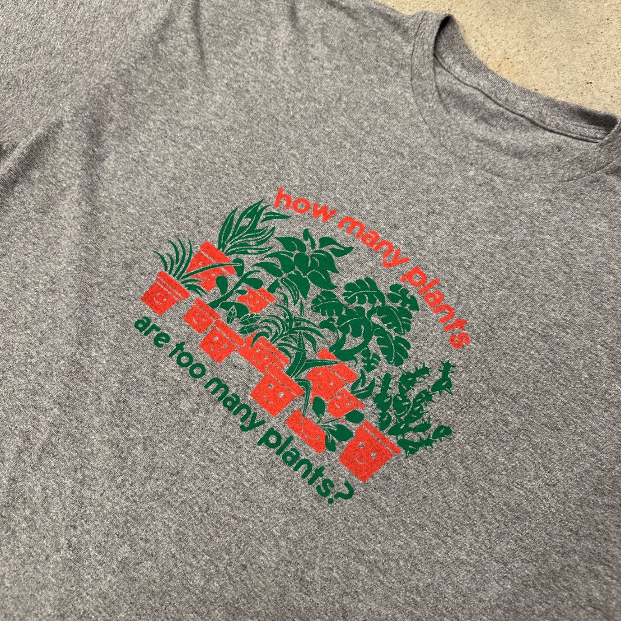 Vintage Vintage Plant Lover “How Many Plants Is Too Many” Shirt Size US XL / EU 56 / 4 - 2 Thumbnail