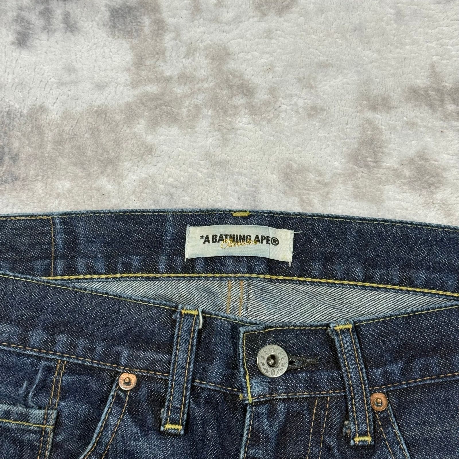 Bape × Nigo Authentic Bape 2000’s Shooting Star Jeans 32 Size US 32 / EU 48 - 4 Thumbnail