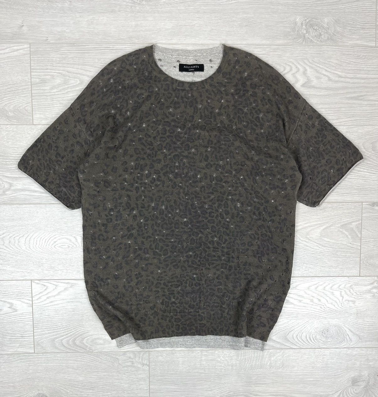 Allsaints Allsaints Ferra SS Crew Distressed T Shirt Size US L / EU 52-54 / 3 - 1 Thumbnail